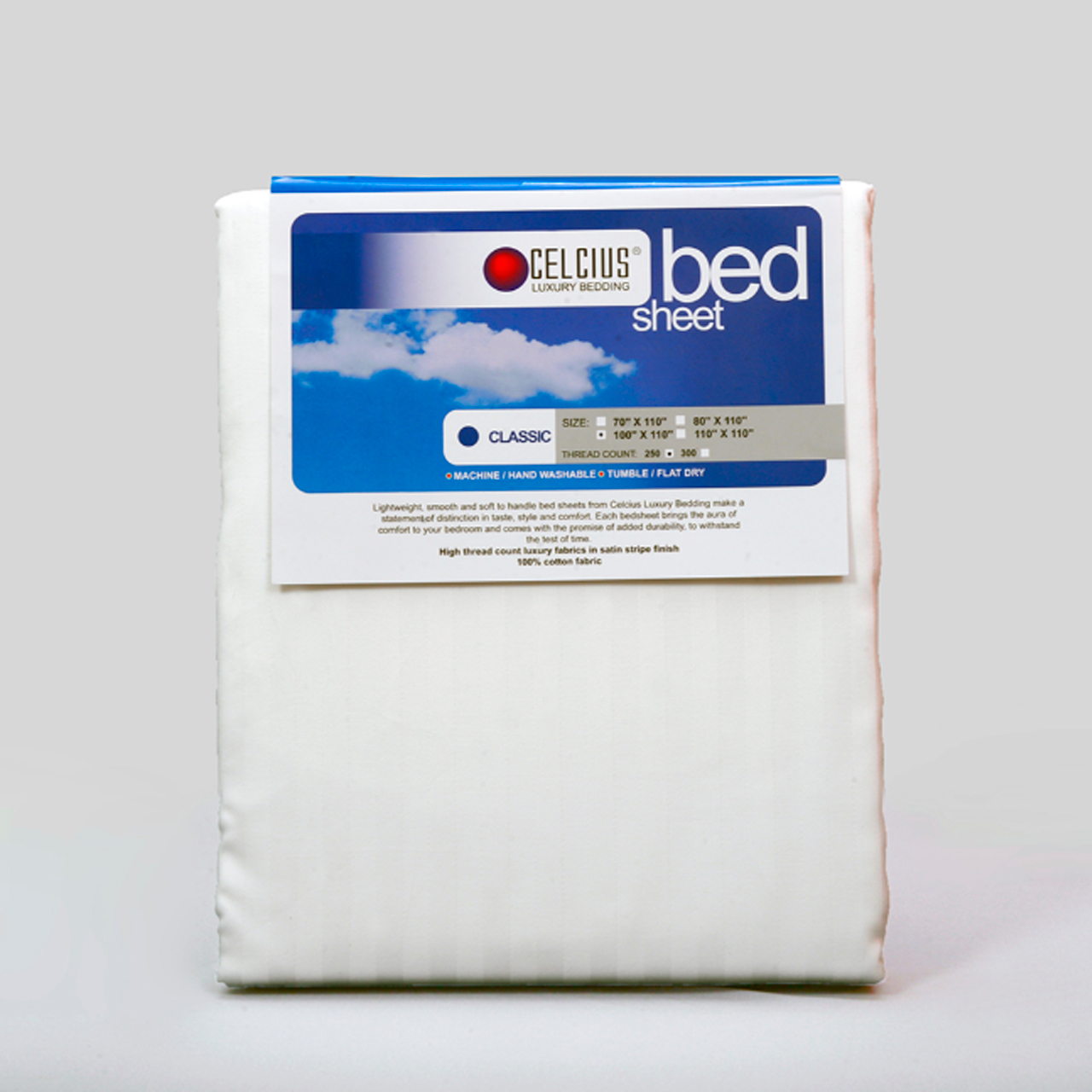 Bedsheet (Classic White) 100'' X 110''