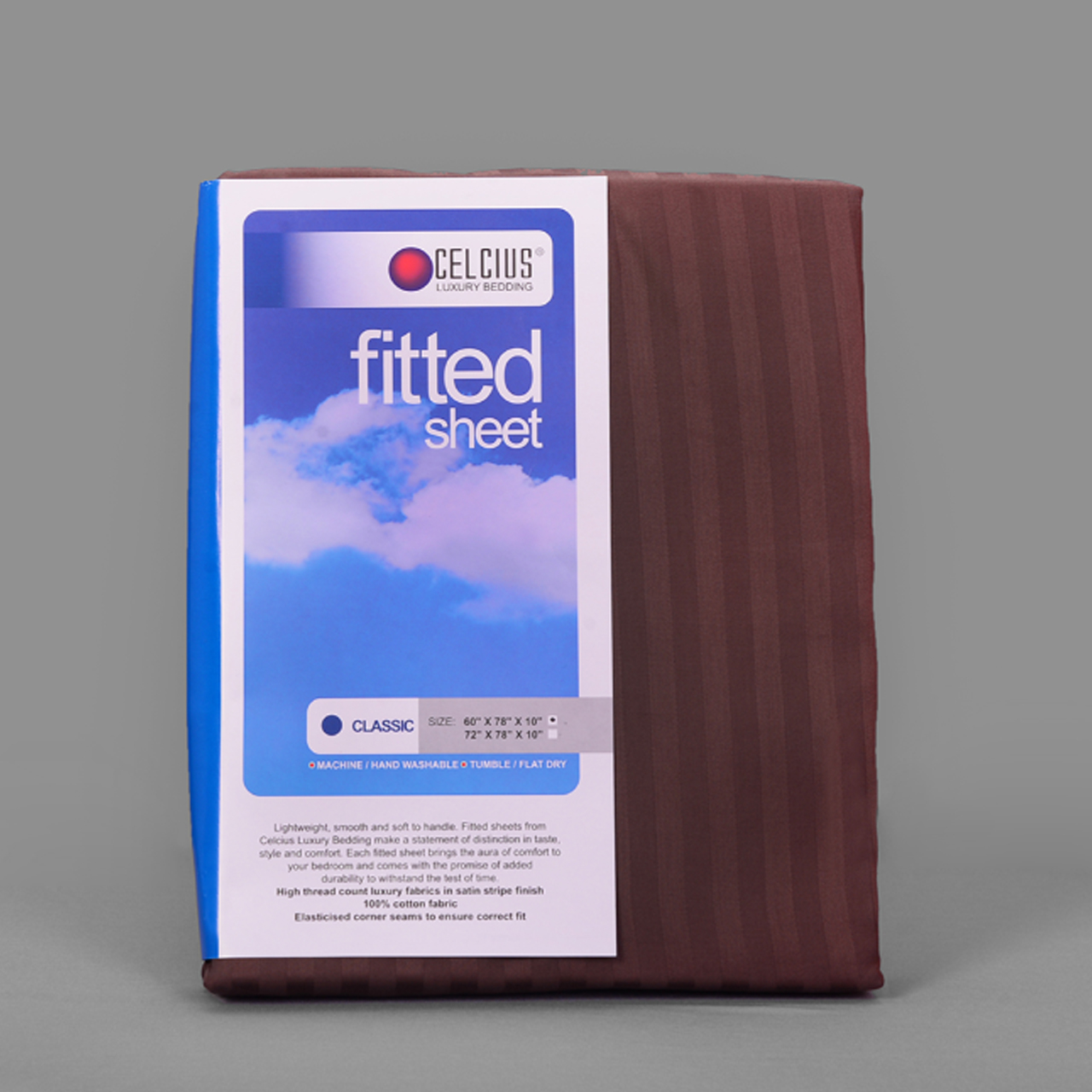 Fitted Sheet Classic 60"X78"X10'' (Color: Truffle)