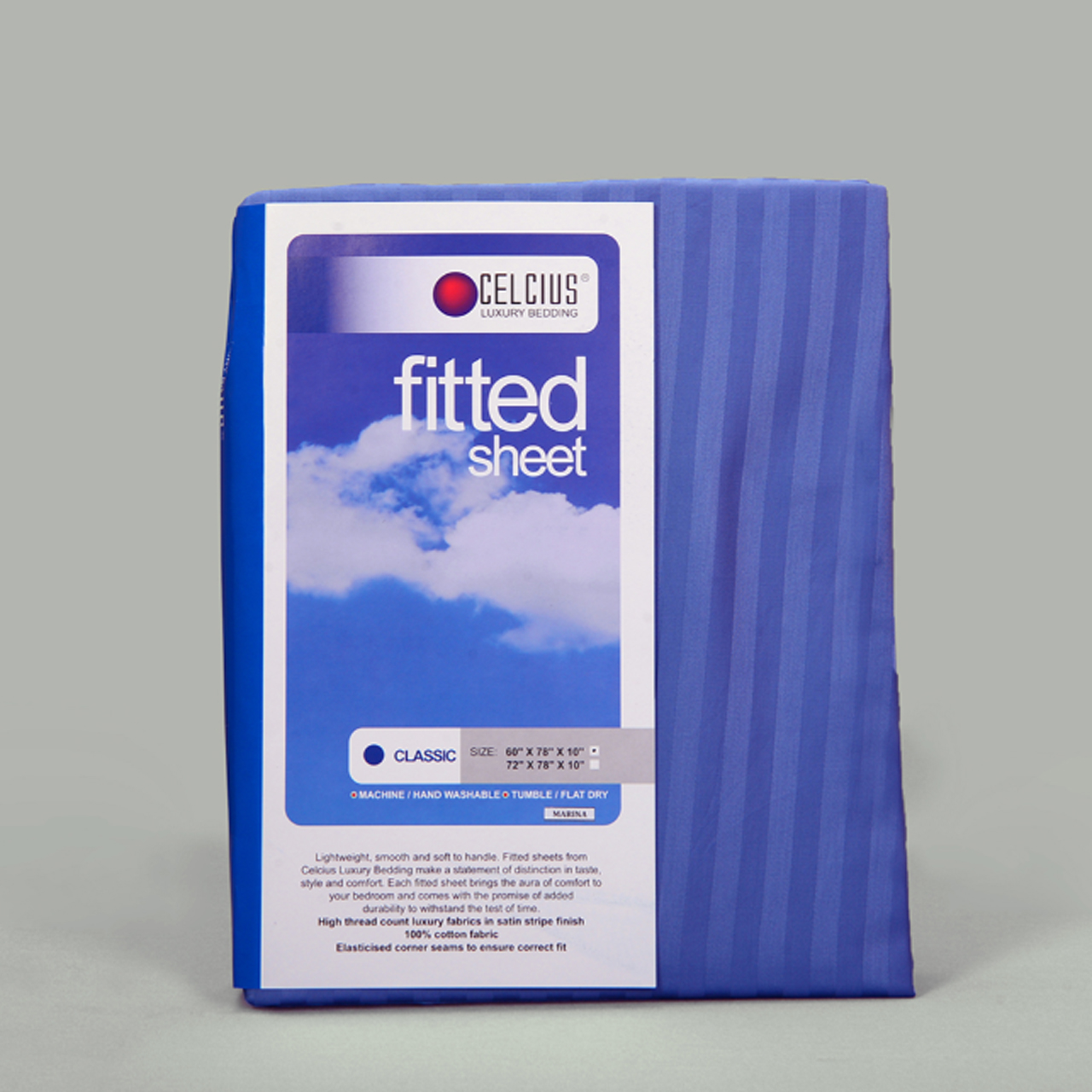 Fitted Sheet Classic 72"X78"X10'' (Color: Marina)