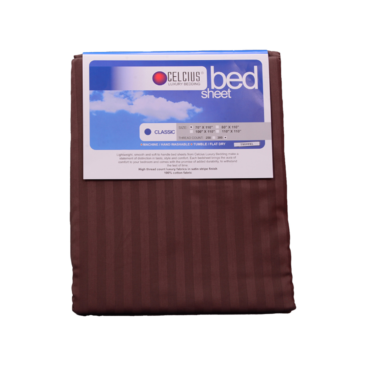 Bedsheet Classic - 100"X110" (Color: Truffle)