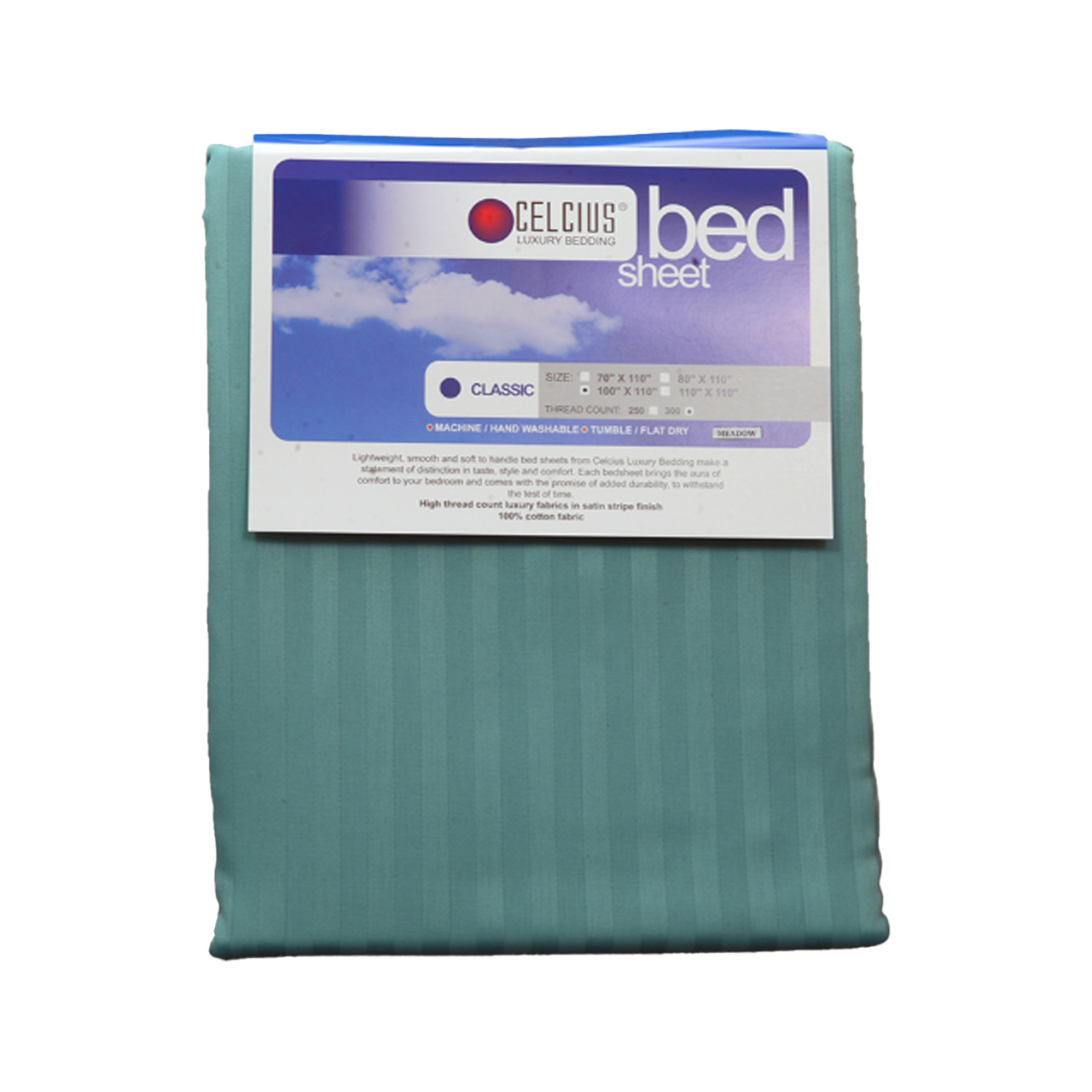 Bedsheet Classic - 70"X110" (Color: Meadow)