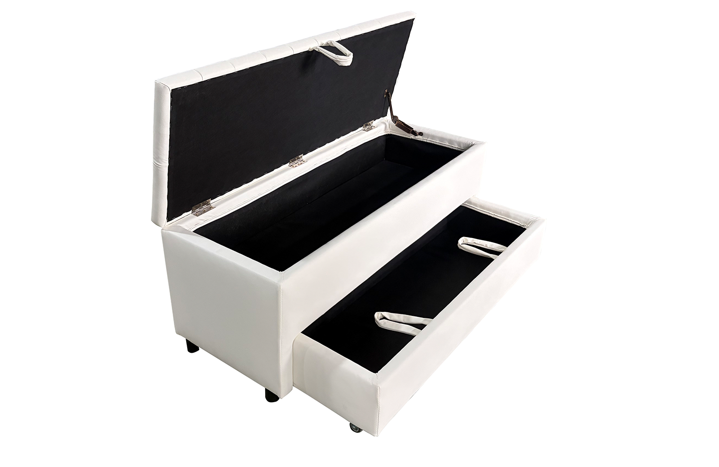 Bench with Storage - PU White (WSS995 )