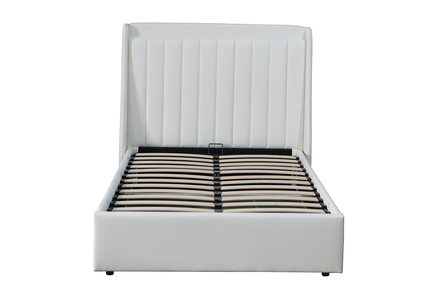 King size storage bed - PU White ( 5362G )