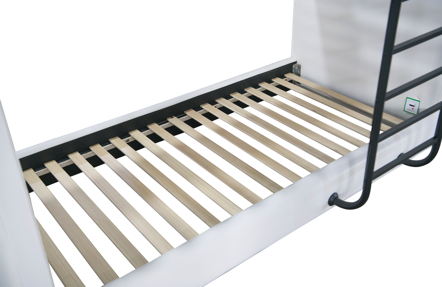 Single Size bunk bed - PU White (4668)