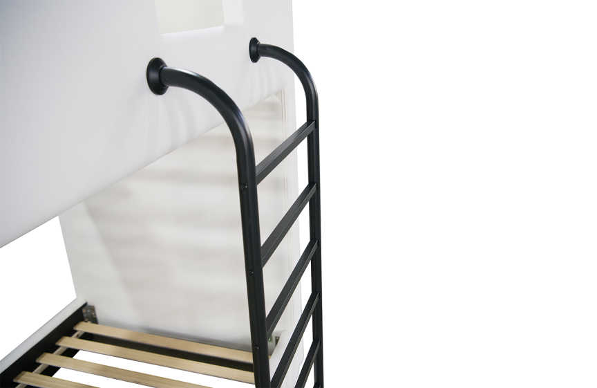 Single Size bunk bed - PU White (4668)