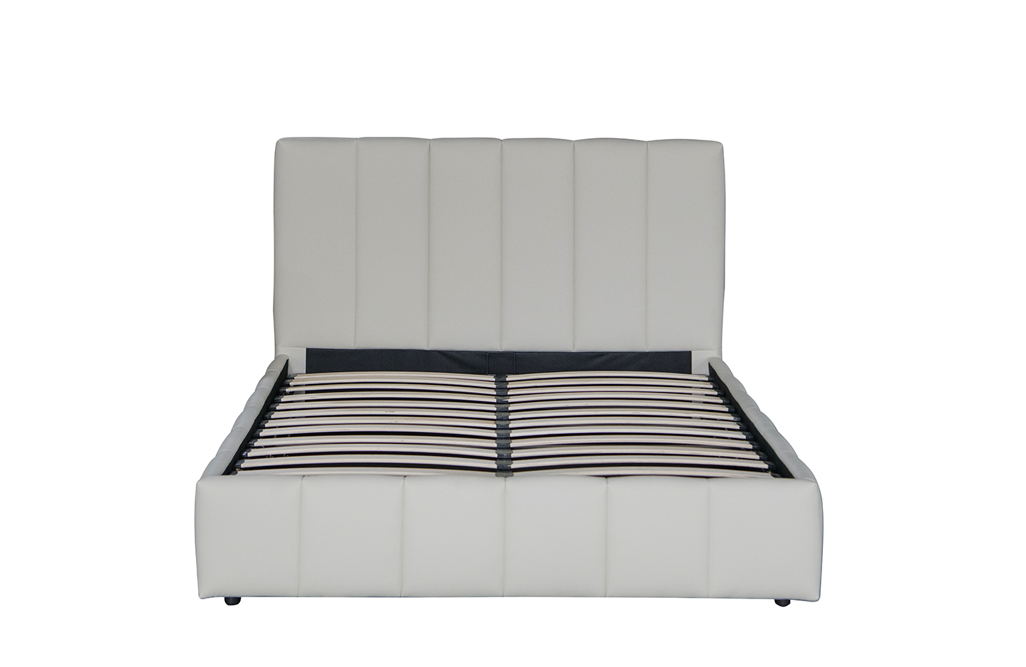 Queen size storage bed - PU Cream ( 4885BGF )