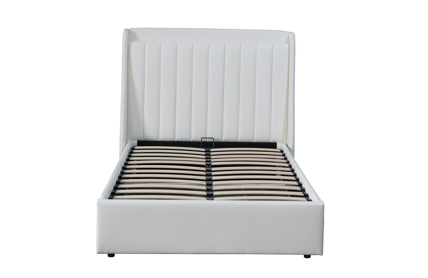 Queen size storage bed - PU White ( 5362G )