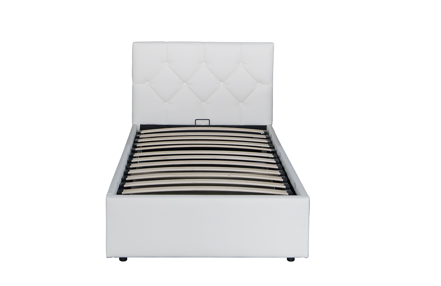 Single size storage bed - PU White ( 4467G )