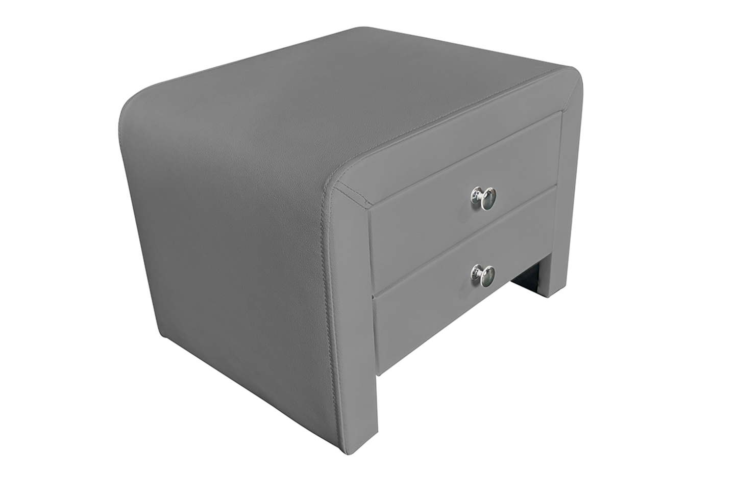 Night Stand \ Bed Side Table - PU Light Grey (WSS907)