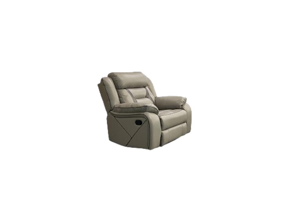 1 Seater GLAMOUR Sofa - Air Leather ICE GREY (8268)