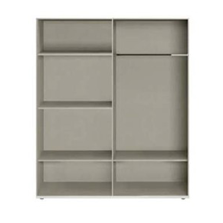4 Door Wardrobe with Mirrors - WHITE