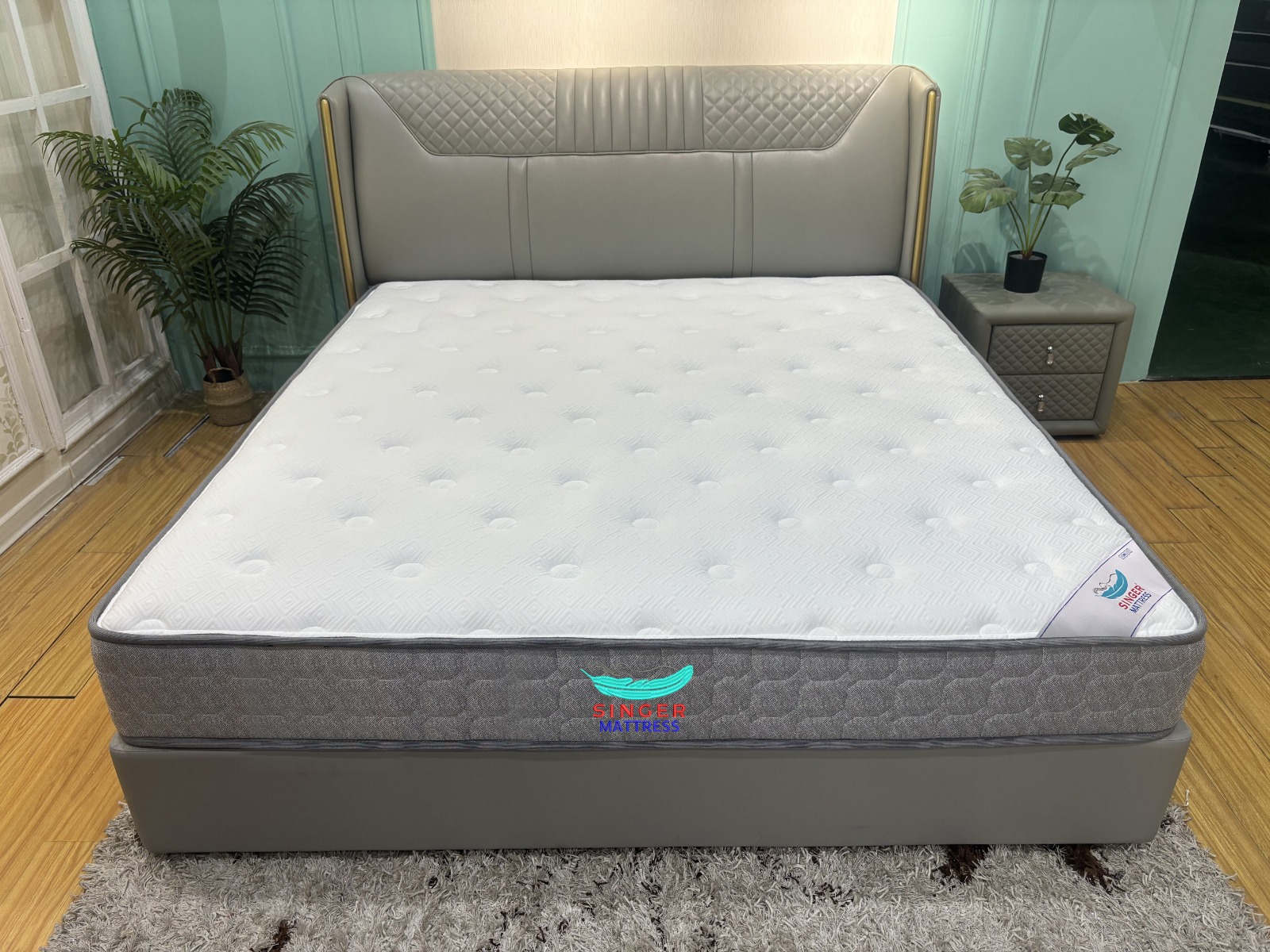 QUEEN - 5ft x 6.3ft x 10'' - Pocket Spring Mattress ( Rollable )