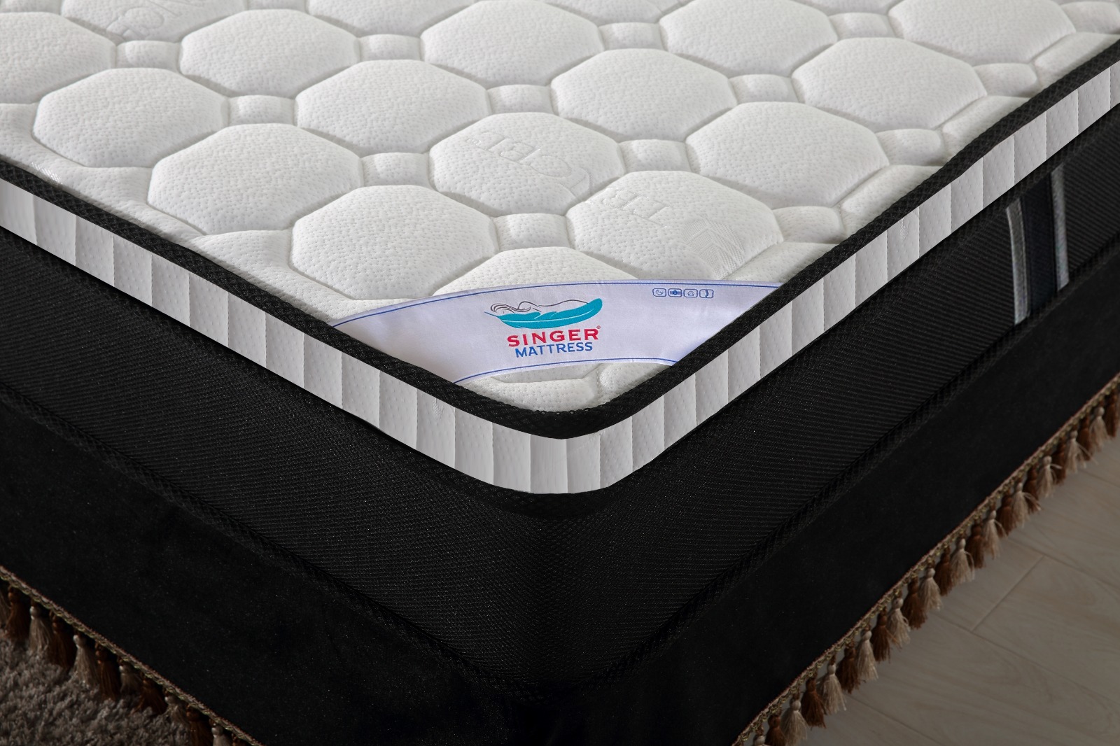 QUEEN - 5ft x 6.3ft x 10'' - Pocket Spring Mattress ( Rollable )