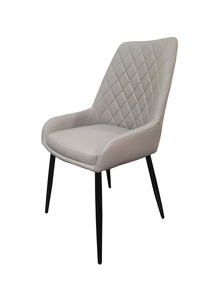 Dining Chair FDC-16 - Light Brown ( Black Legs )