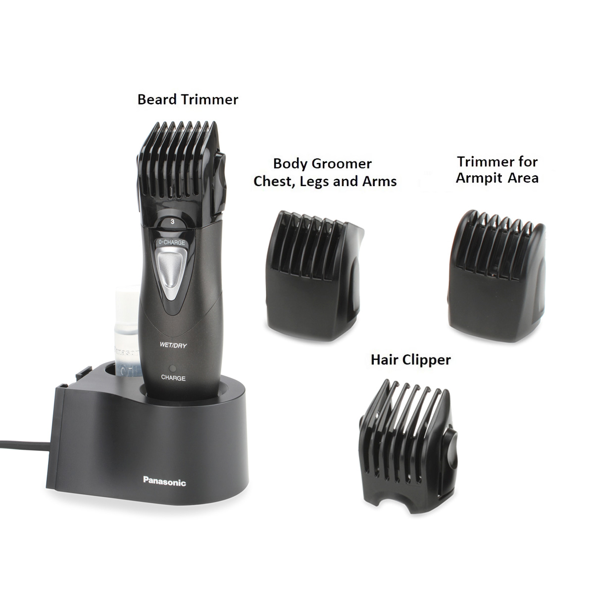 Panasonic 6 In 1 All-Over Body Grooming Kit (ER-GY10)