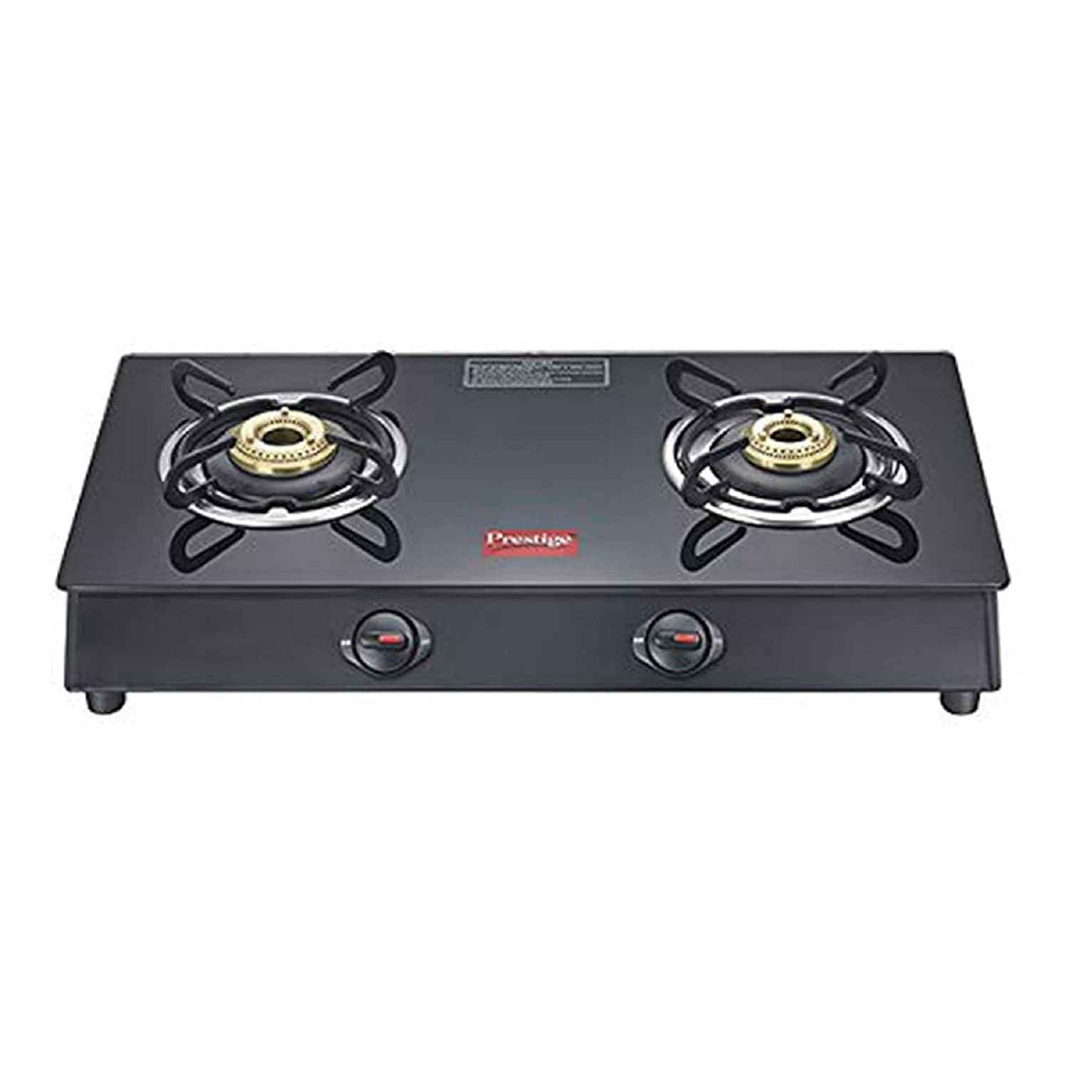 Prestige Marvel Plus 2 Burner Glass Top, Gas Stove - Manual Ignition