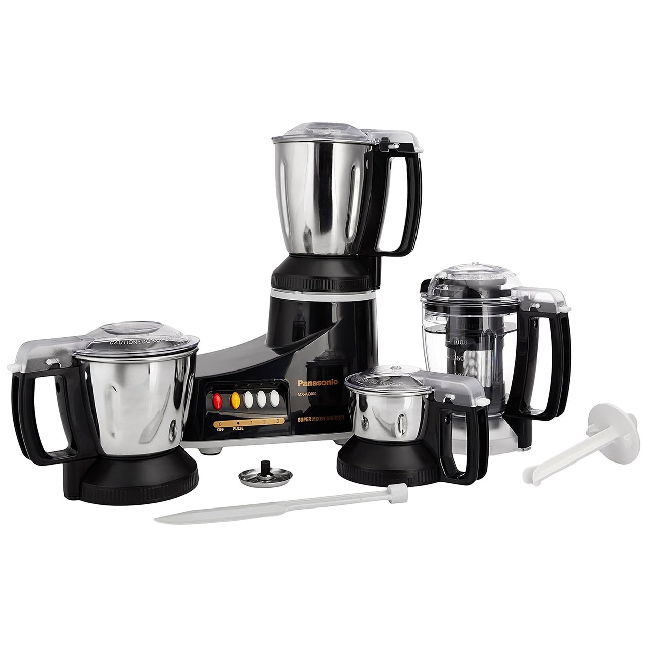 Panasonic Super Mixer Grinder with 4 Jars (Black)