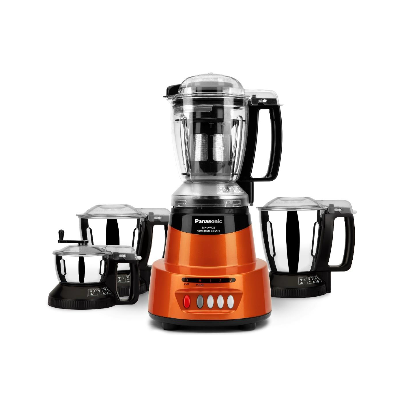 Panasonic Super Mixer Grinder 4 Jars -Orange