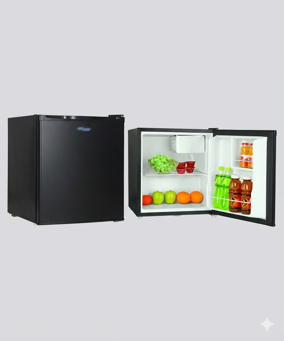 SUPER GENERAL Single Door Mini Refrigerator - BLACK