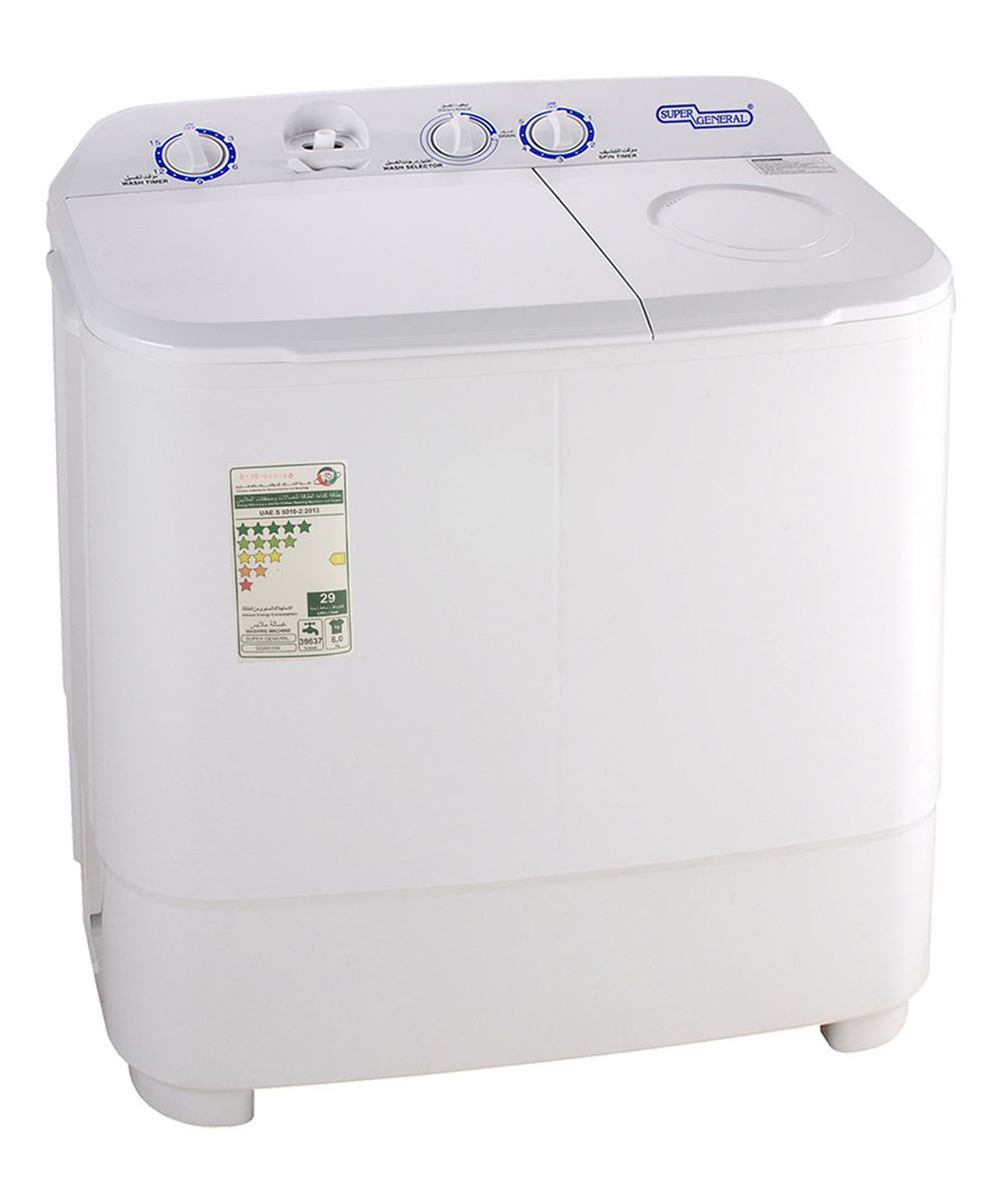 SUPER GENERAL 6Kg Twin Tub Semi Auto Washing Machine