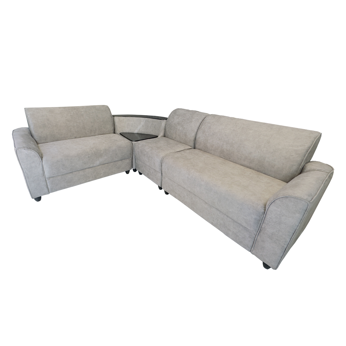 Corner Sofa - Full fabric 2 + 2 + 1 + 1 LIGHT GREY (ZR25)