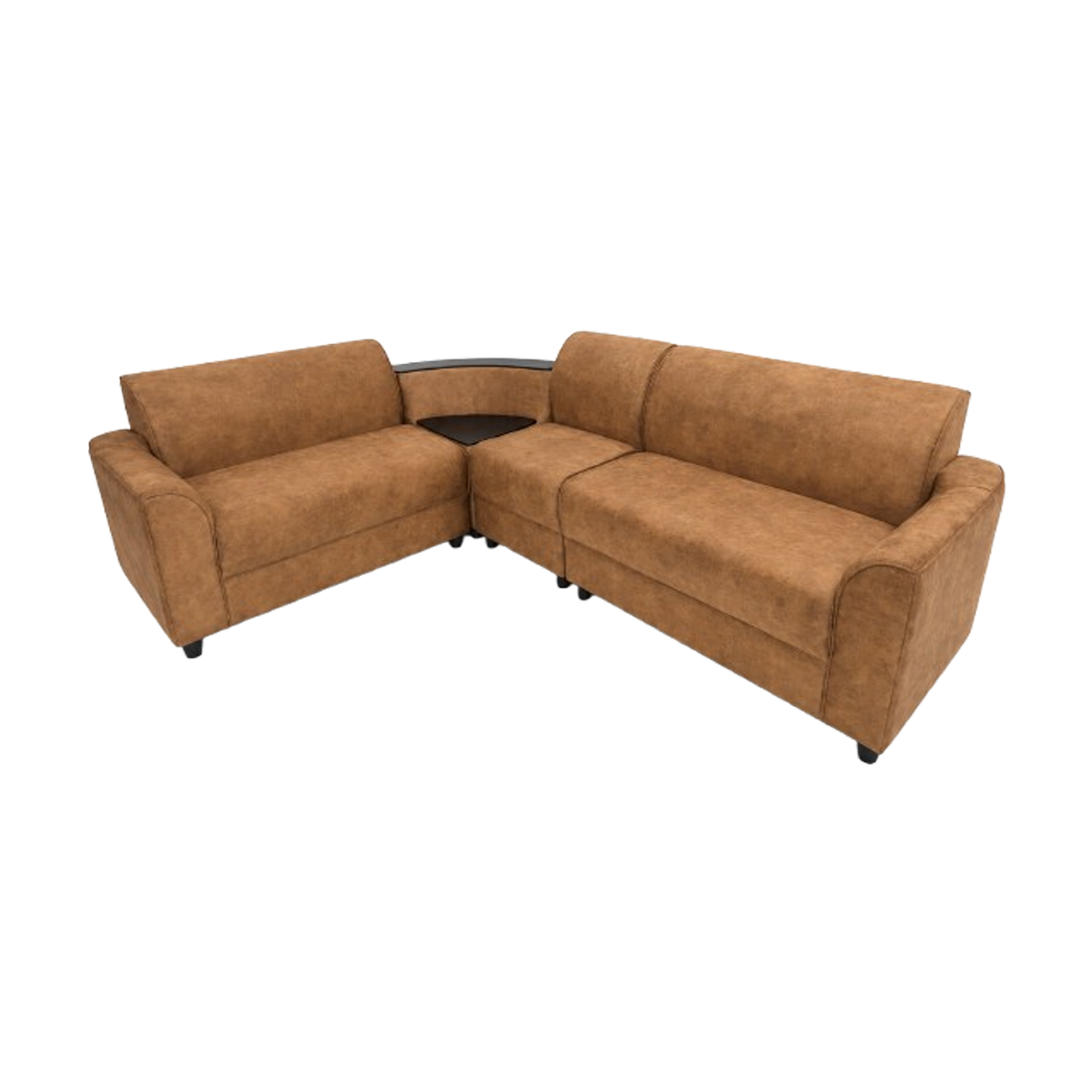 Corner Sofa - Full fabric 2 + 2 + 1 + 1 BROWN (ZR27)