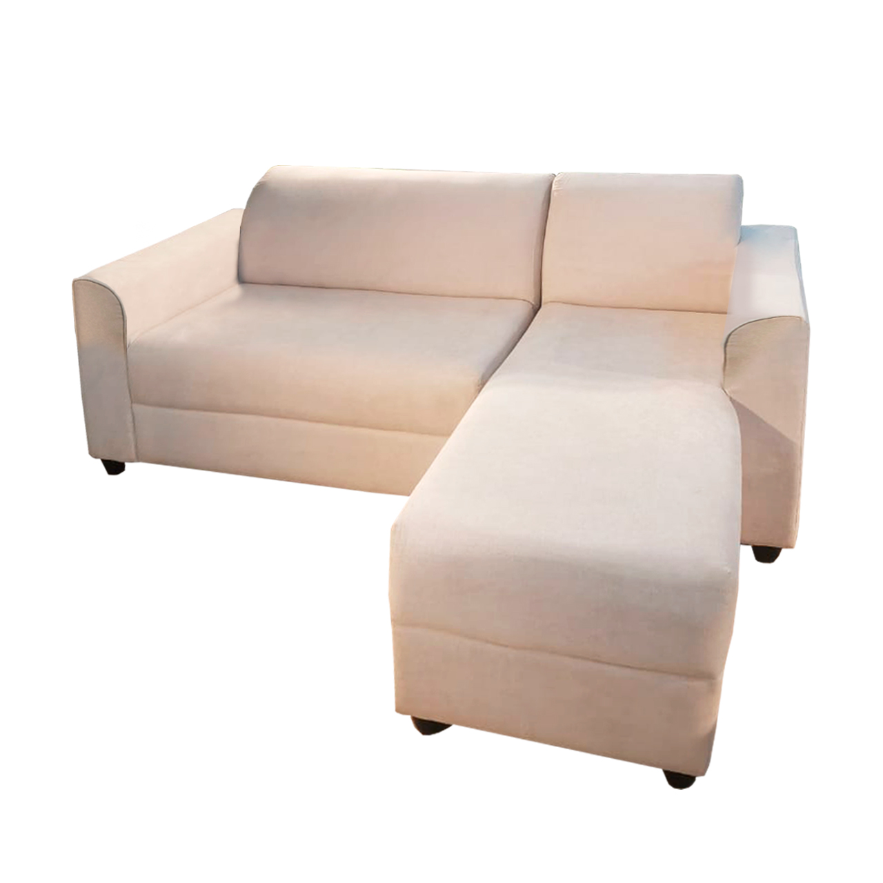 SIC03 L Shape Sofa - Round Arm (Beige)