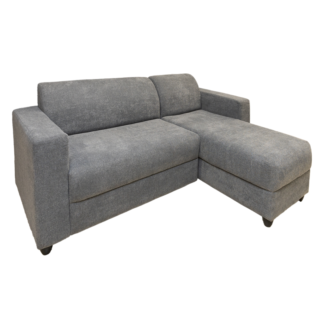 SIC03 L Shape Sofa - Round Arm (Grey)