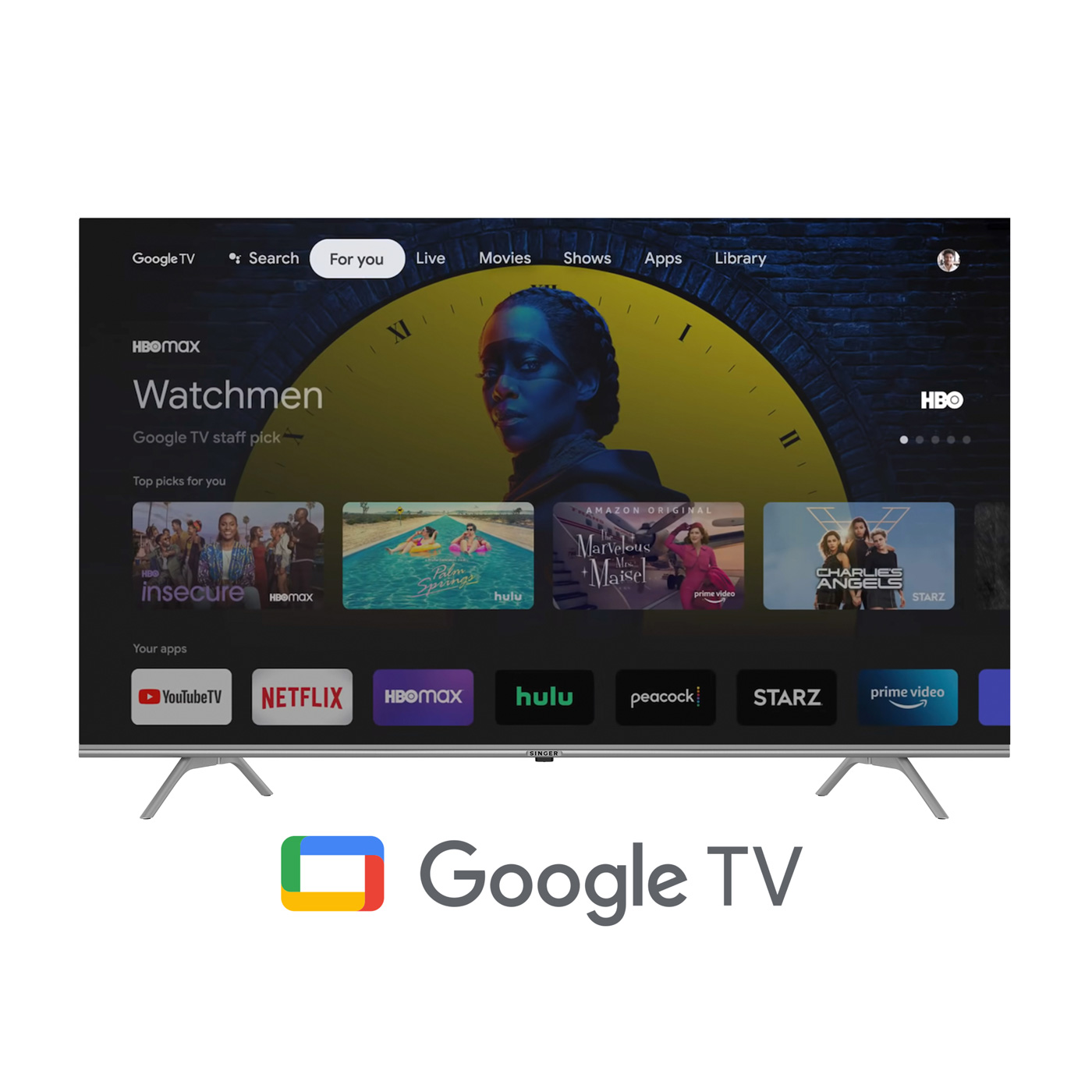 Singer 65" 4K HDR Google TV