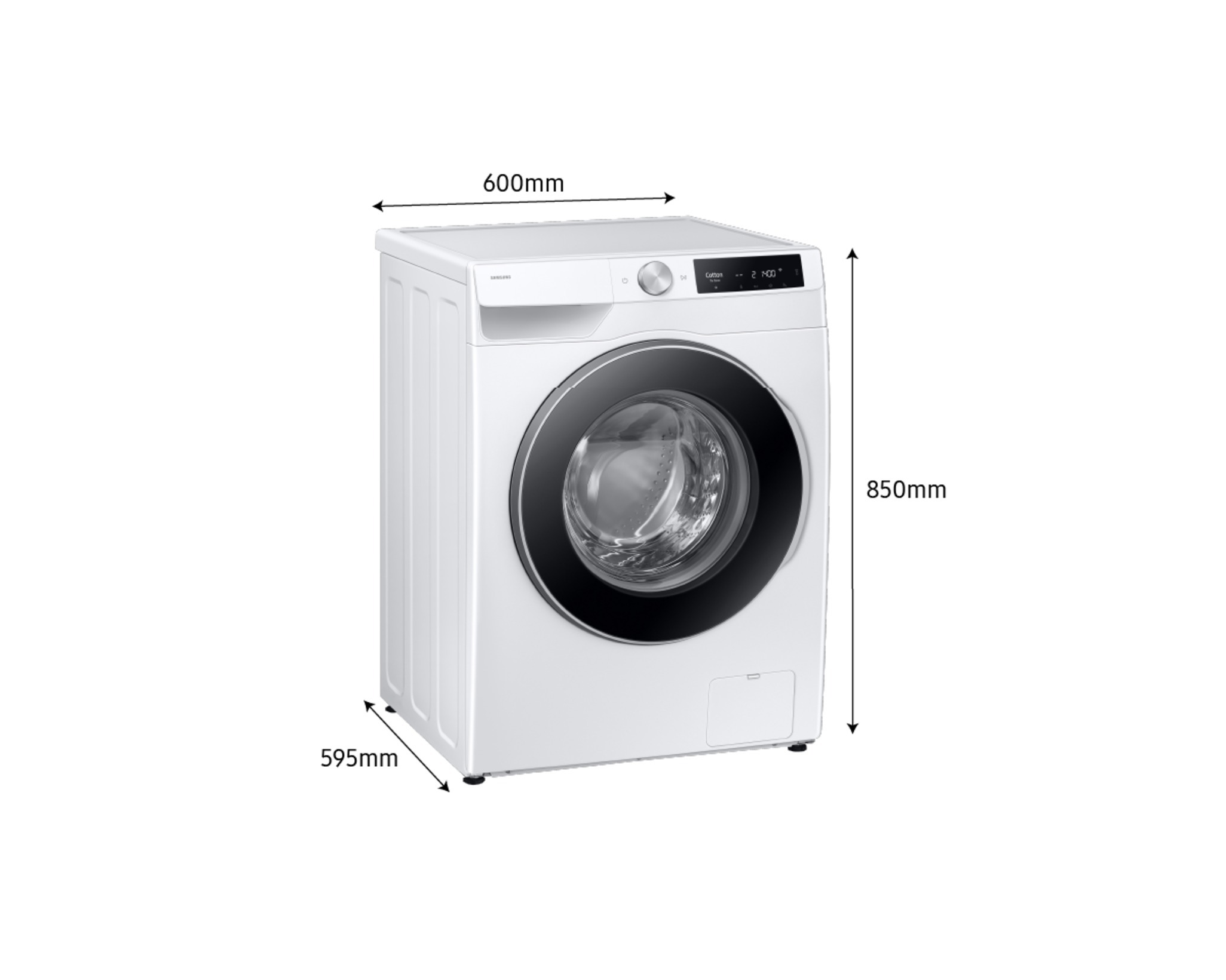 Samsung Front Load AI Washing Machine 9kg - White
