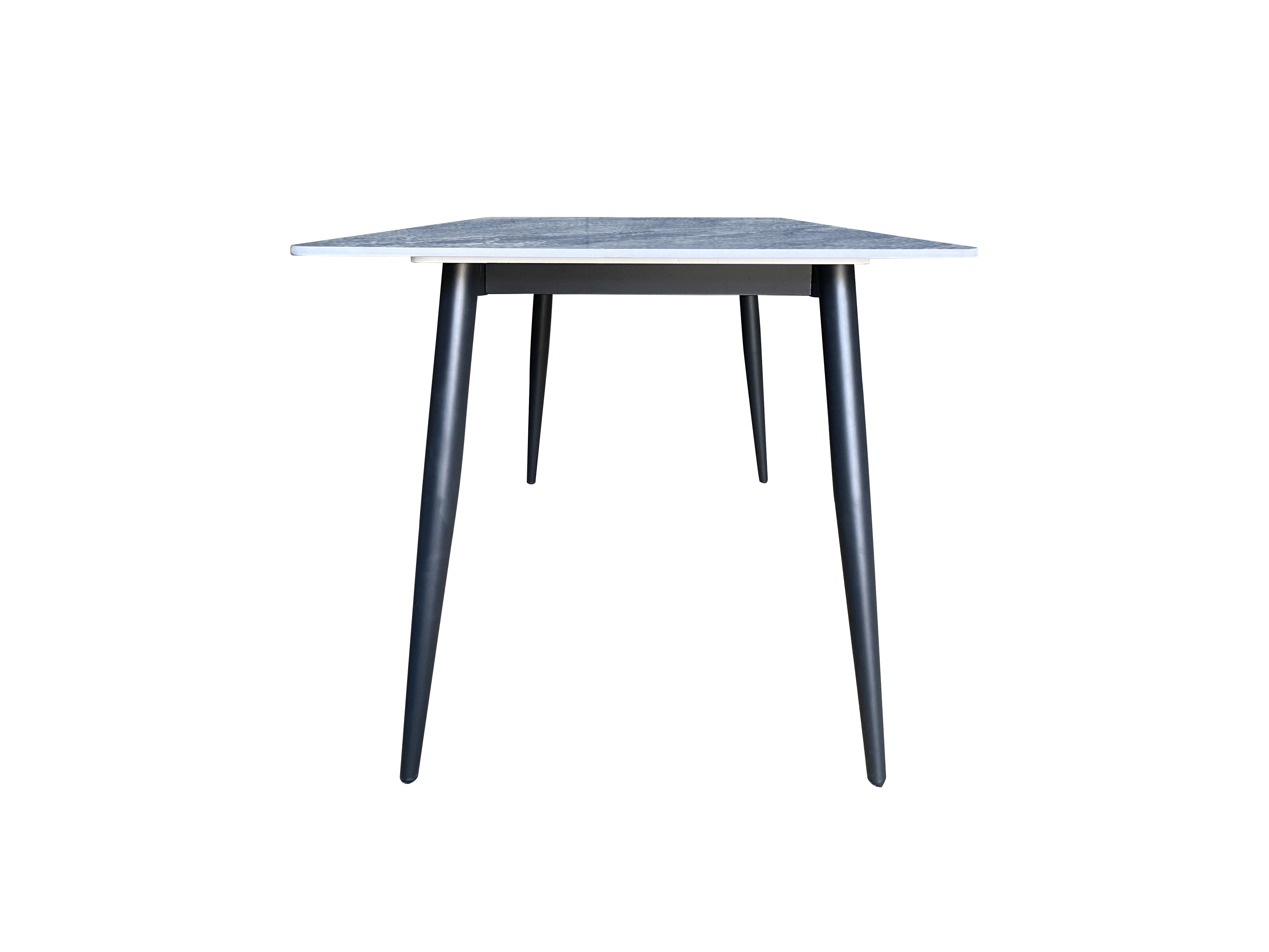 Dining Table 4 Seater 604 - Grey ( Black Legs )