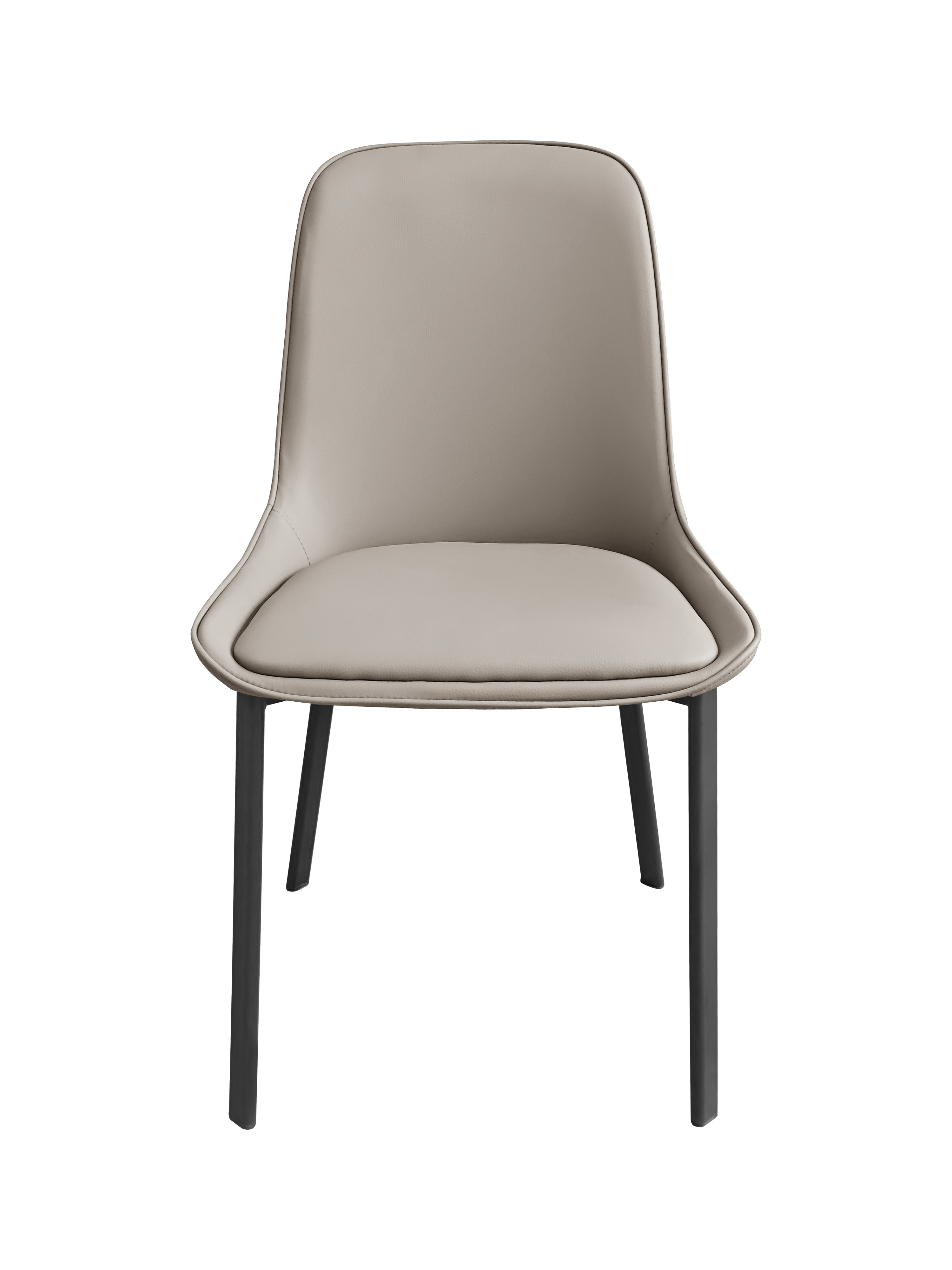 Dining Chair 912 - PU Beige ( Black Legs )