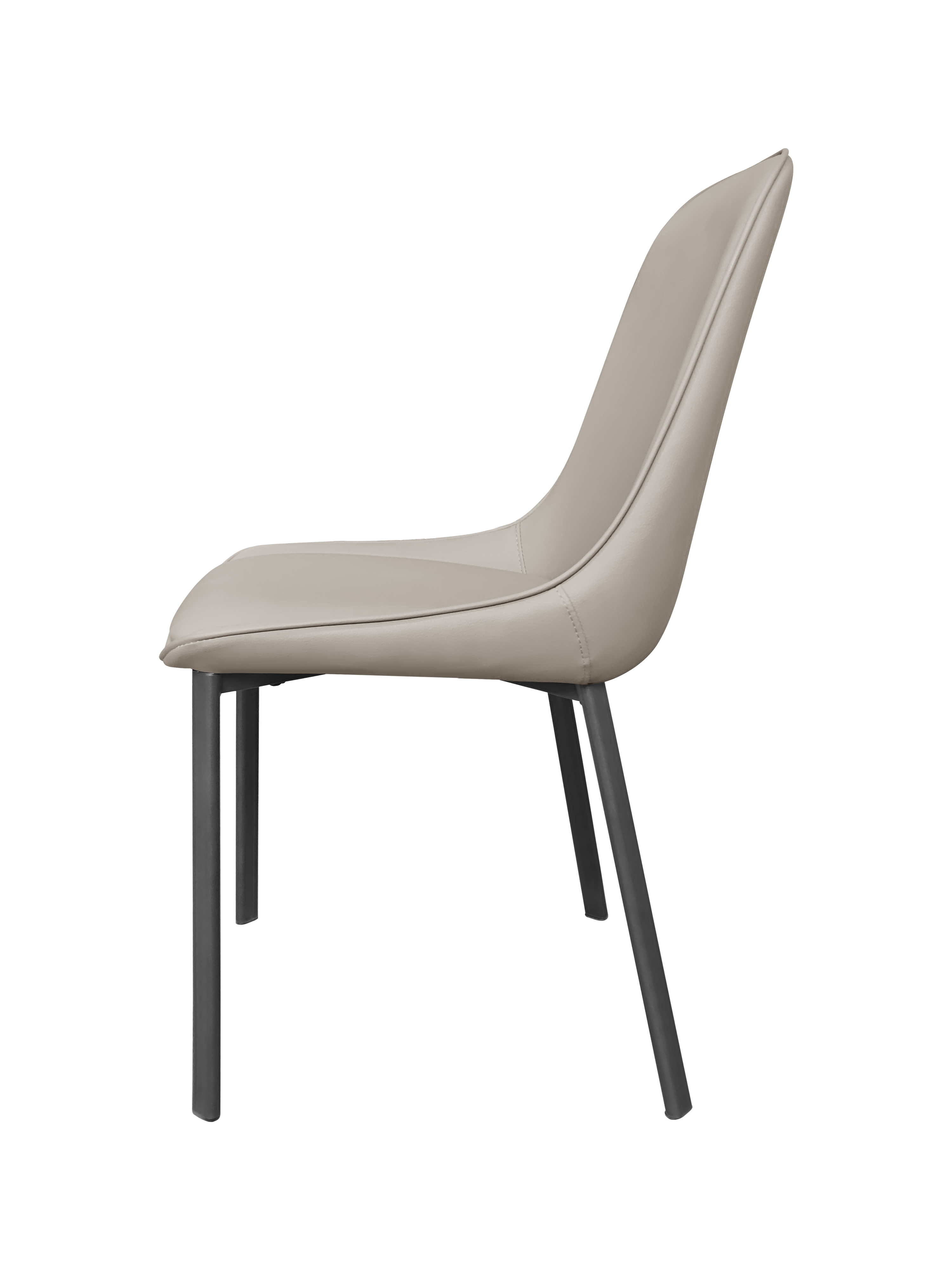 Dining Chair 912 - PU Beige ( Black Legs )