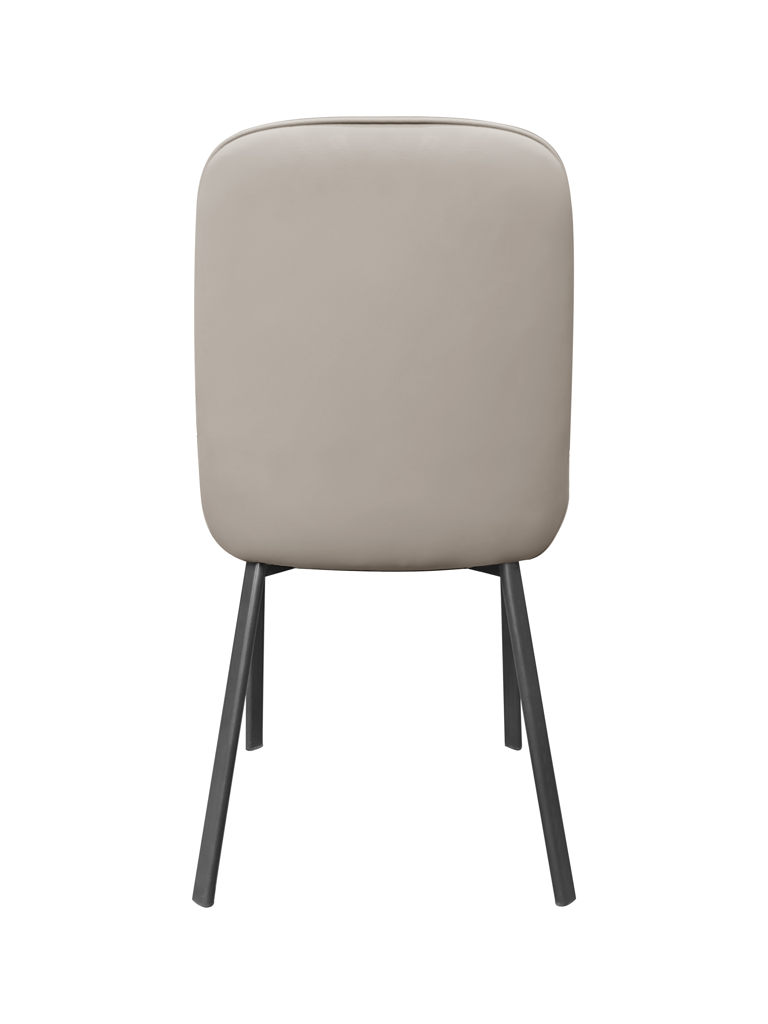 Dining Chair 912 - PU Beige ( Black Legs )