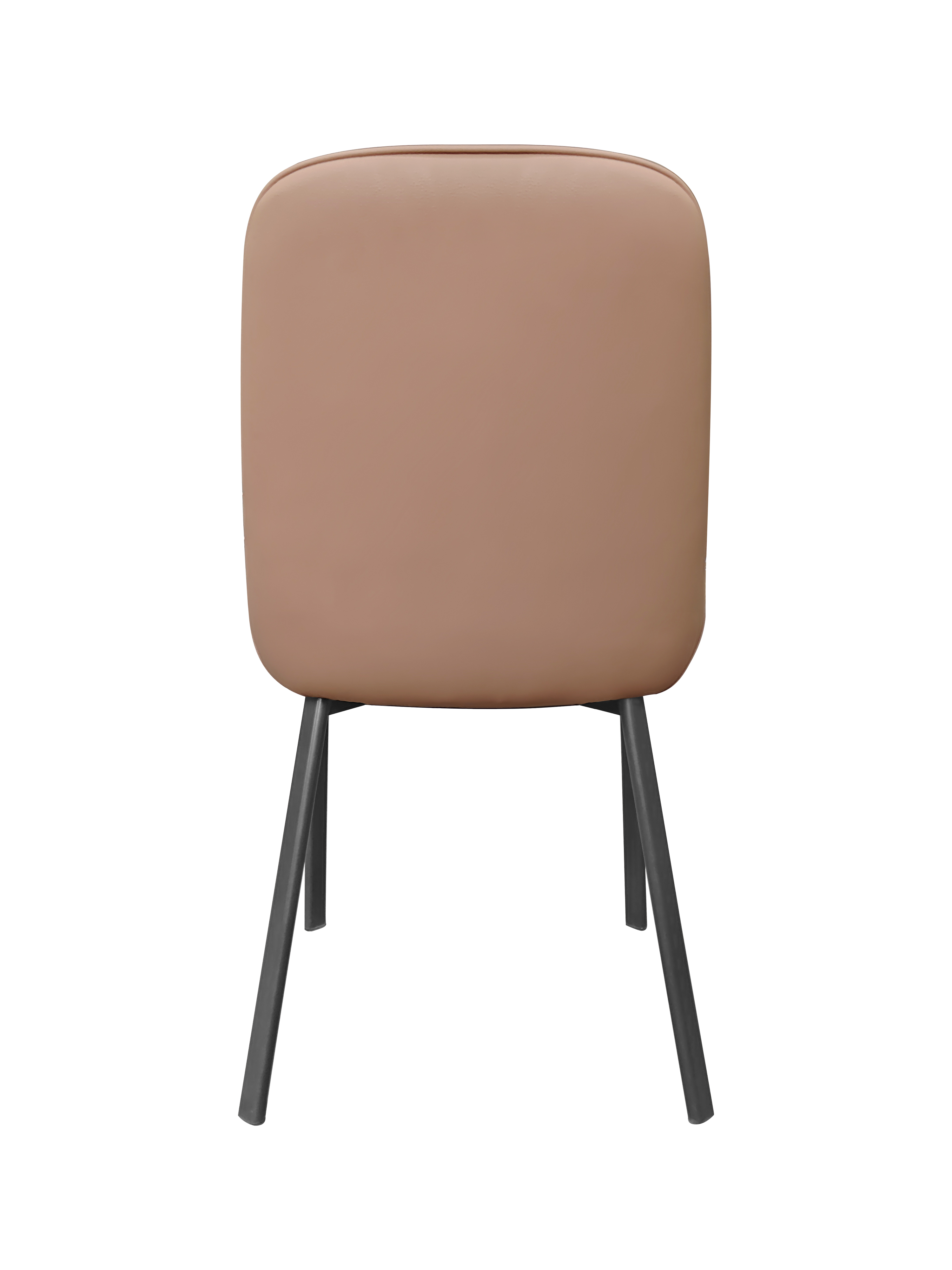 Dining Chair 912 - PU Brown ( Black Legs )