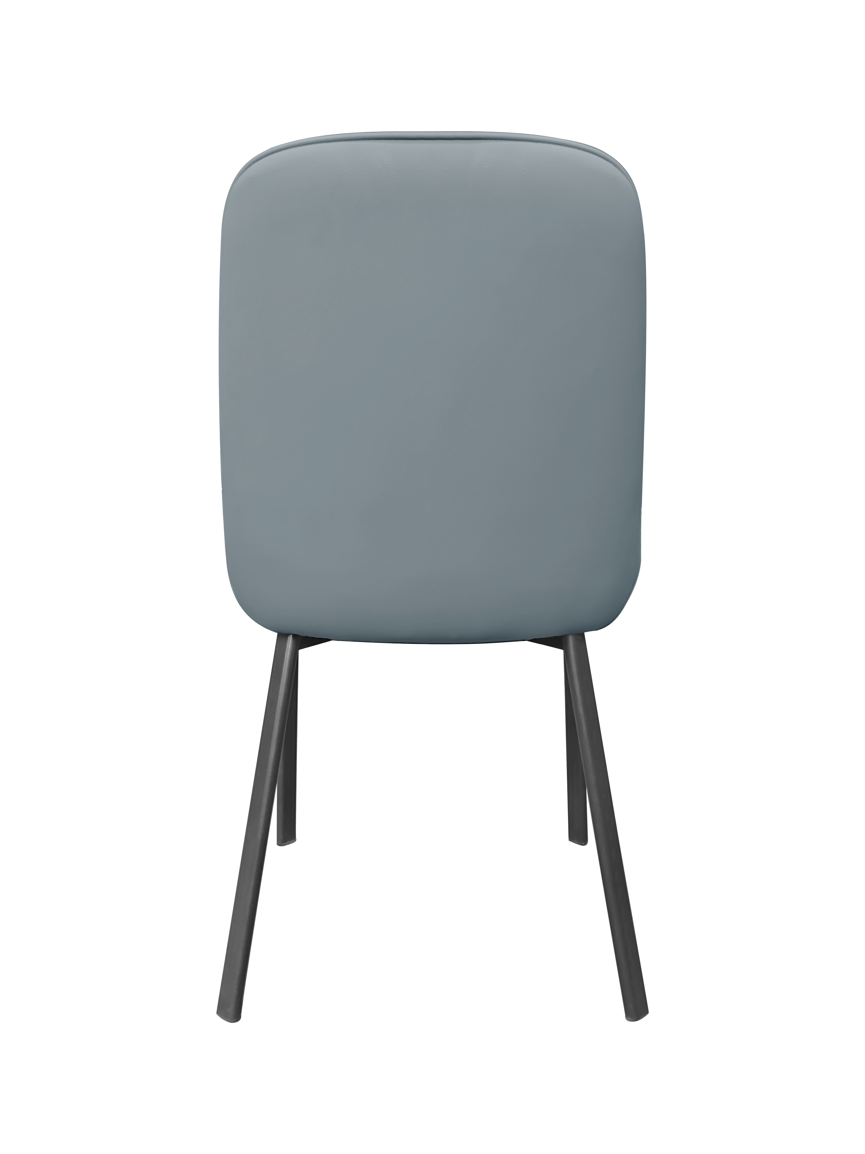 Dining Chair 912 - PU Light Blue ( Black Legs )