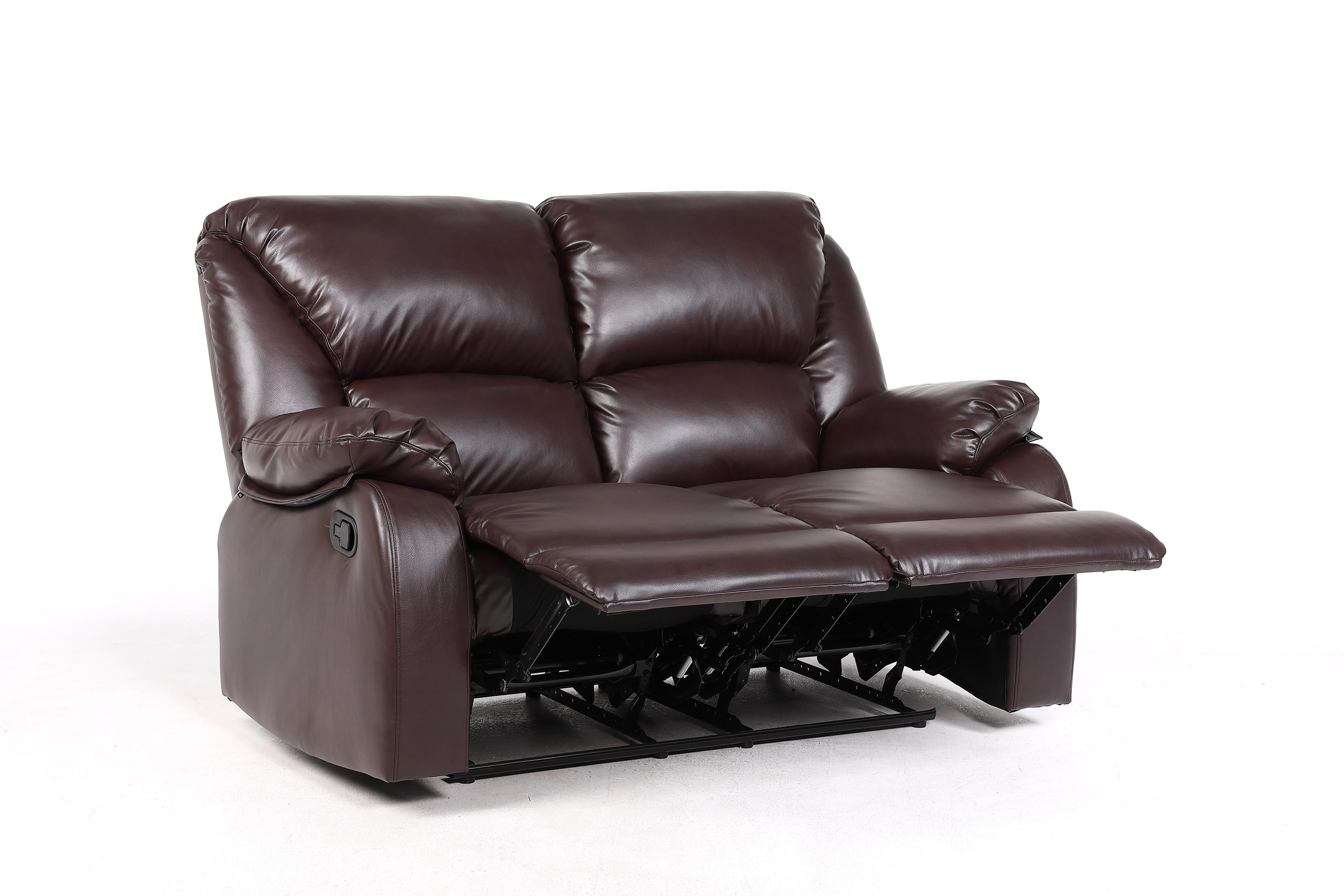 2 Seater LEXUS Recliner Sofa - GEL Leather Brown (8353