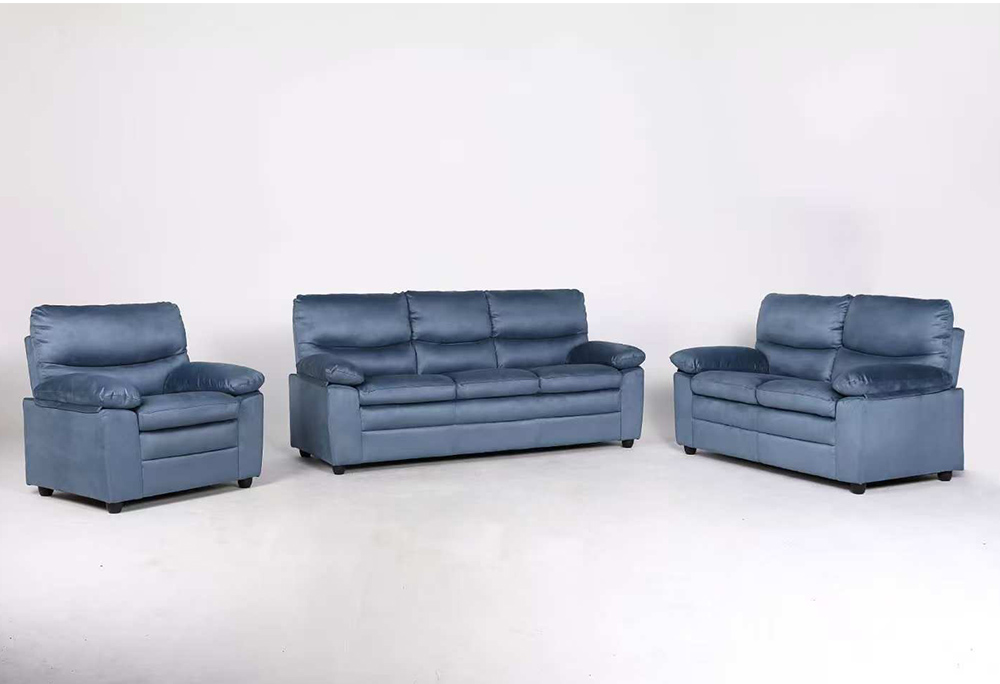 2 Seater ROYAL Sofa - Full Fabric Microfiber Blue (9612)