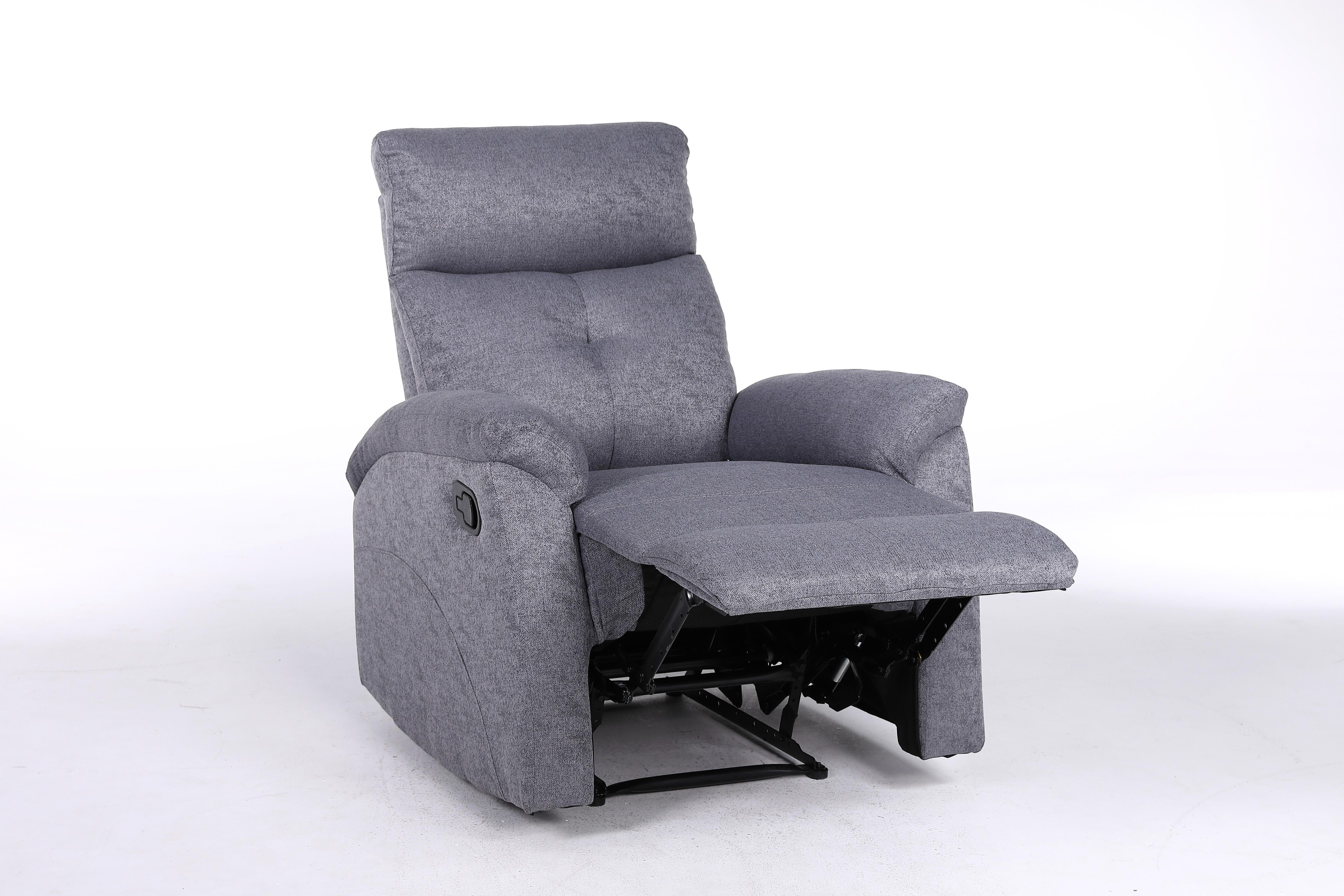 1 Seater NOVA Recliner Sofa - Full Fabric Linen Grey (8352)