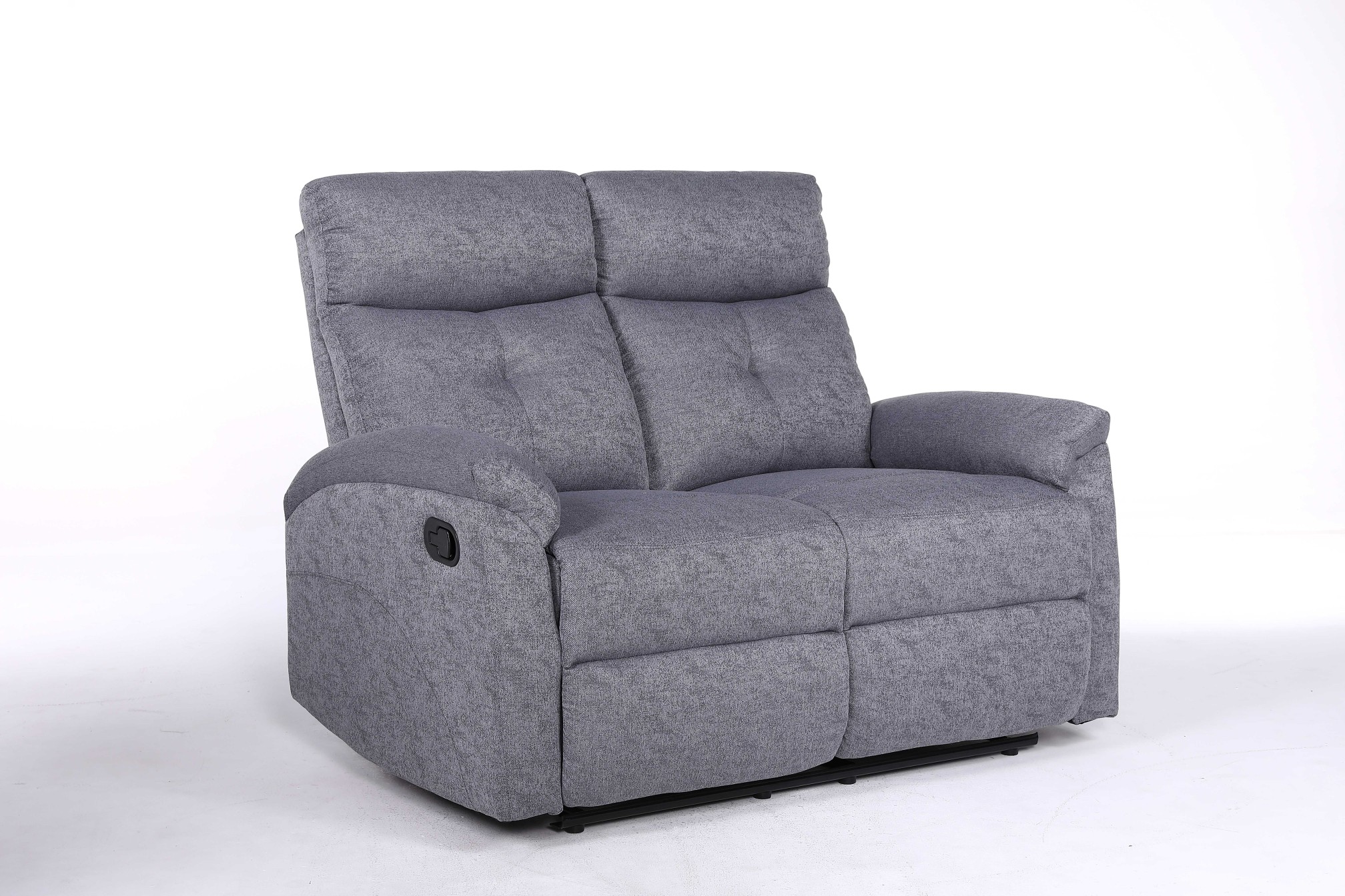 2 Seater NOVA Recliner Sofa - Full Fabric Linen Grey (8352)