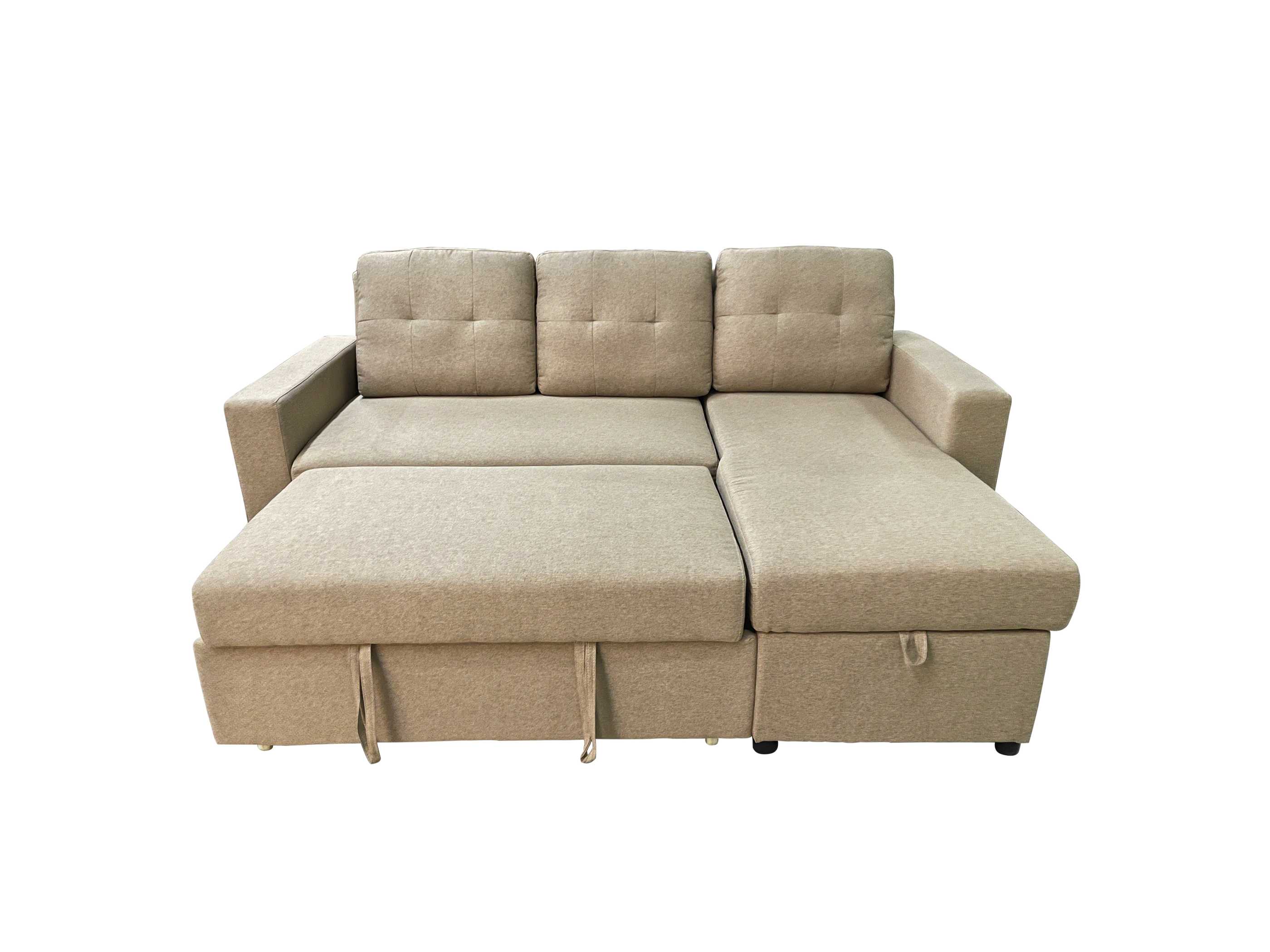 Sofa Bed With Storage 6ft 6 inch- Brown