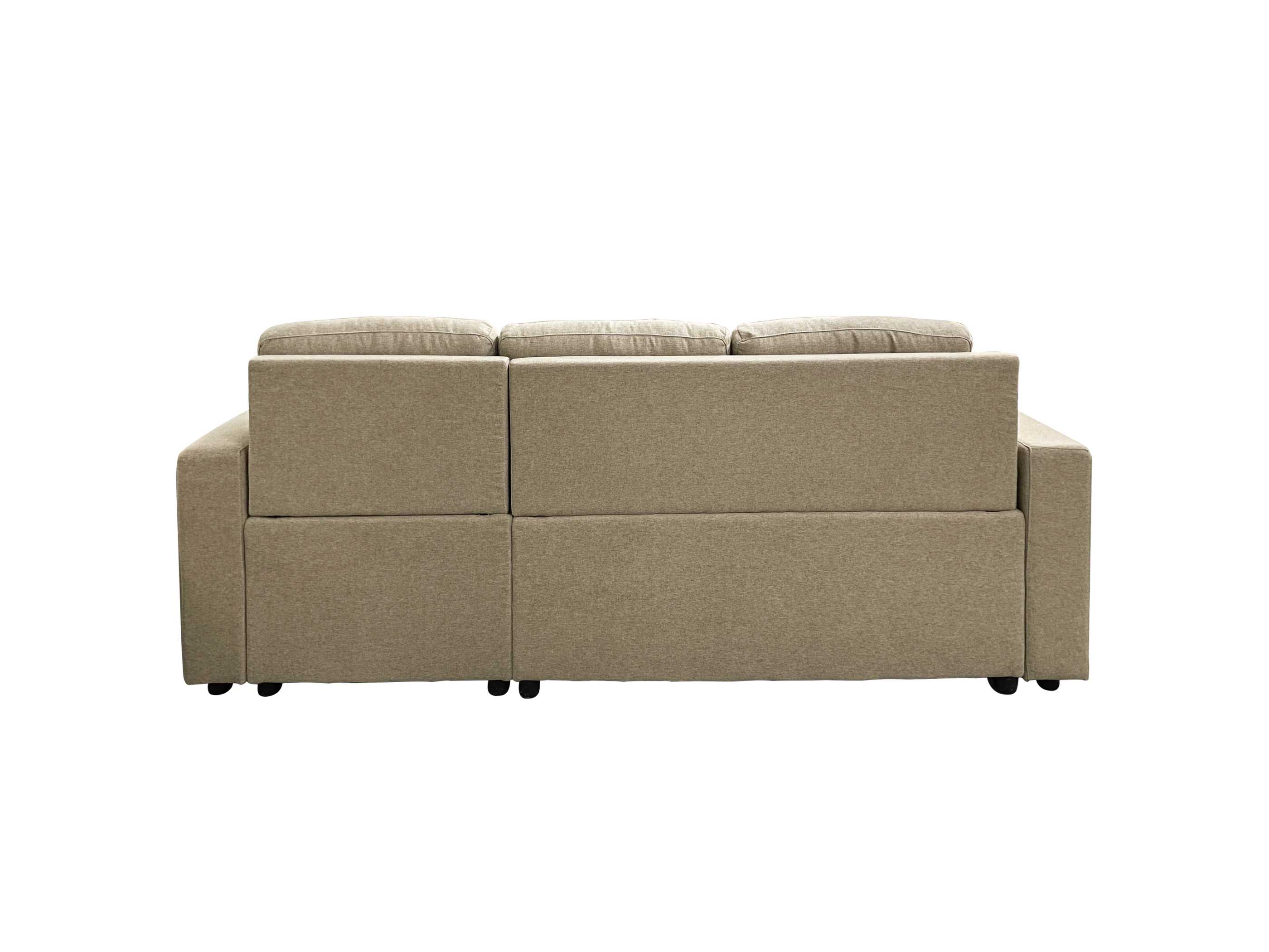 Sofa Bed With Storage 6ft 6 inch- Brown