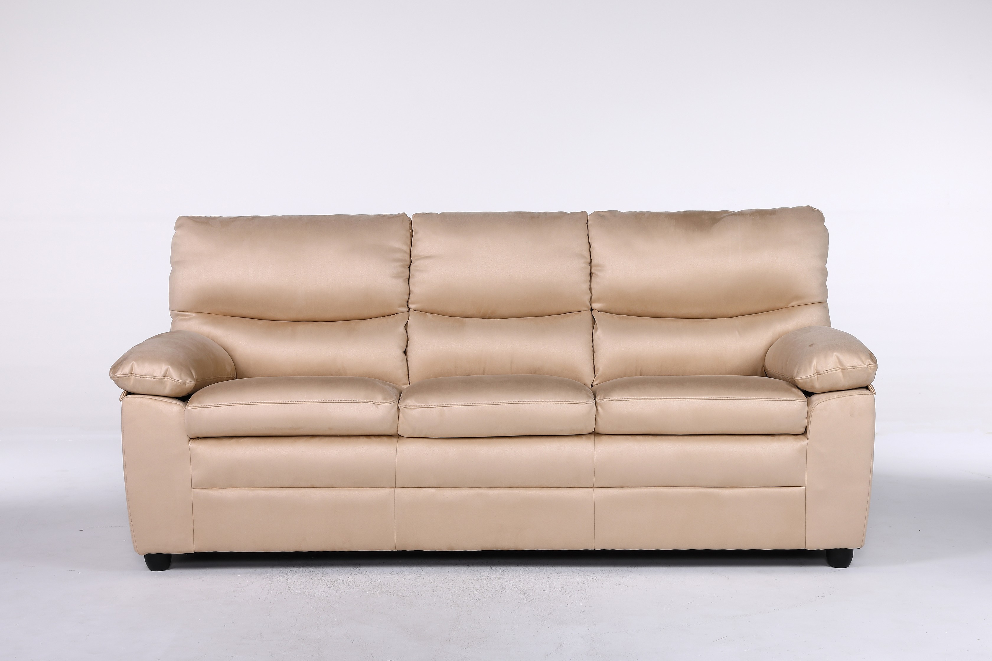 3 Seater ROYAL Sofa - Full Fabric Microfiber Beige (9612)