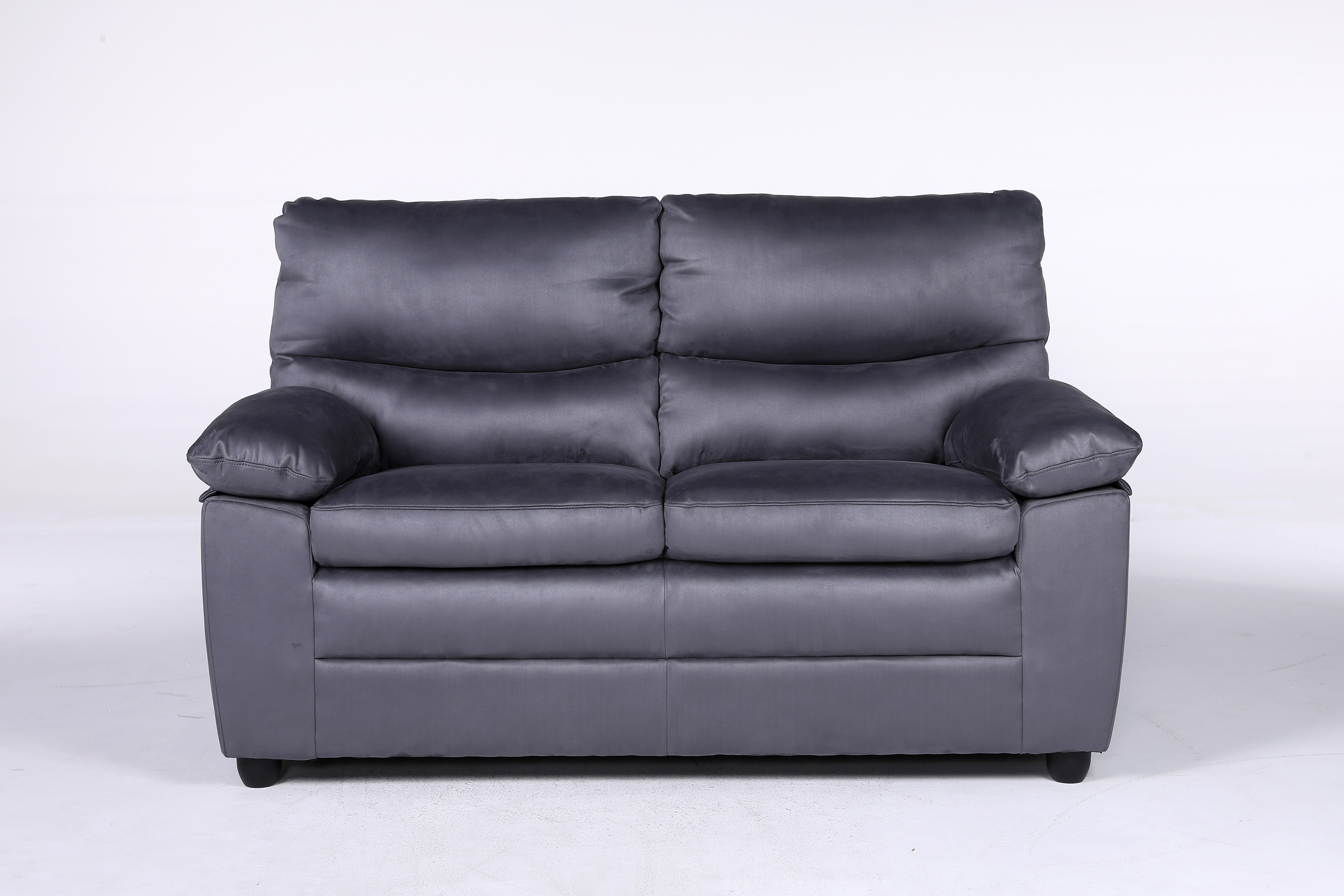 2 Seater ROYAL Sofa - Full Fabric Microfiber Grey (9612)