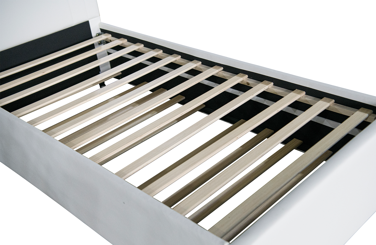 Single size Trundle Bed - PU White (5129)