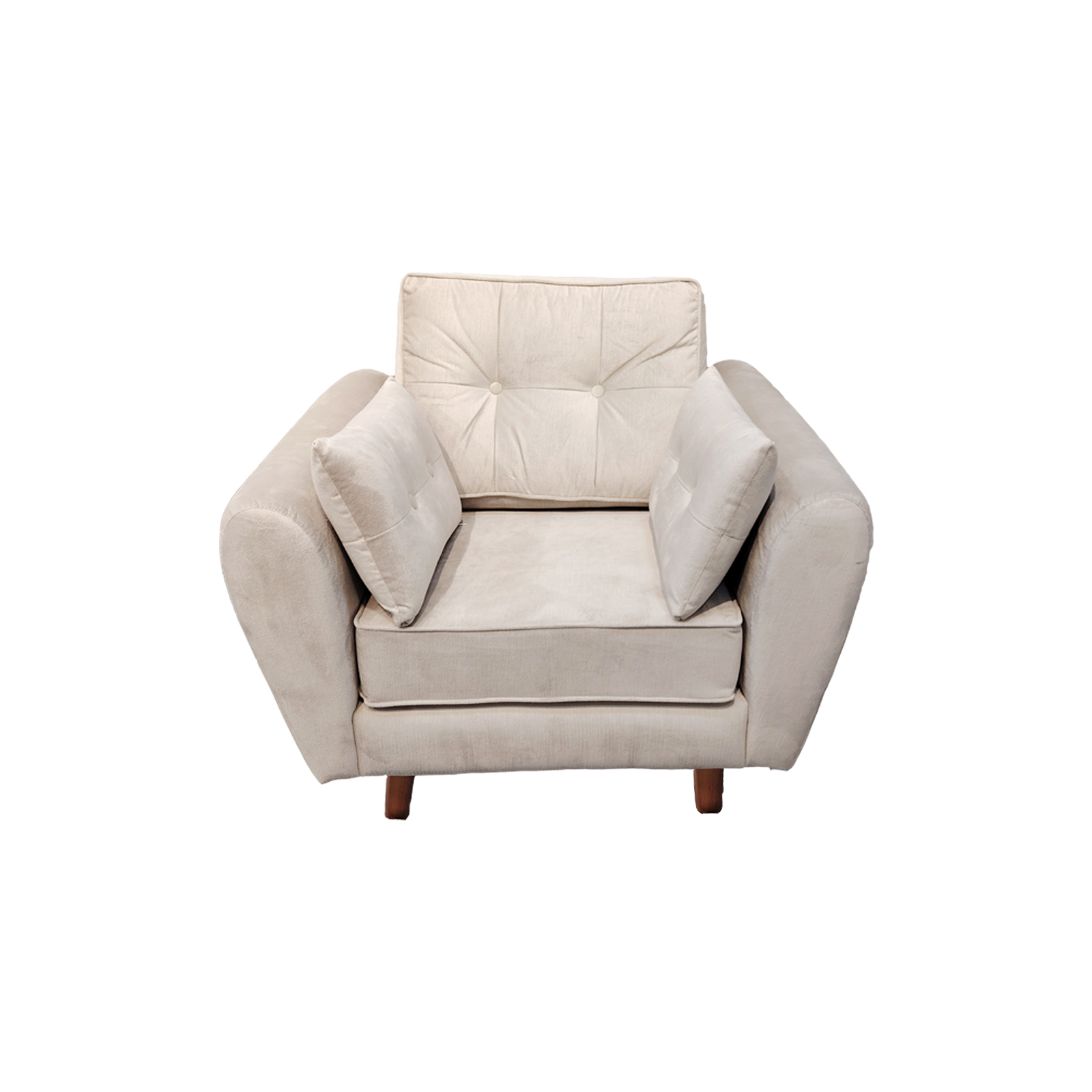 1 Seater Danish Sofa - Beige