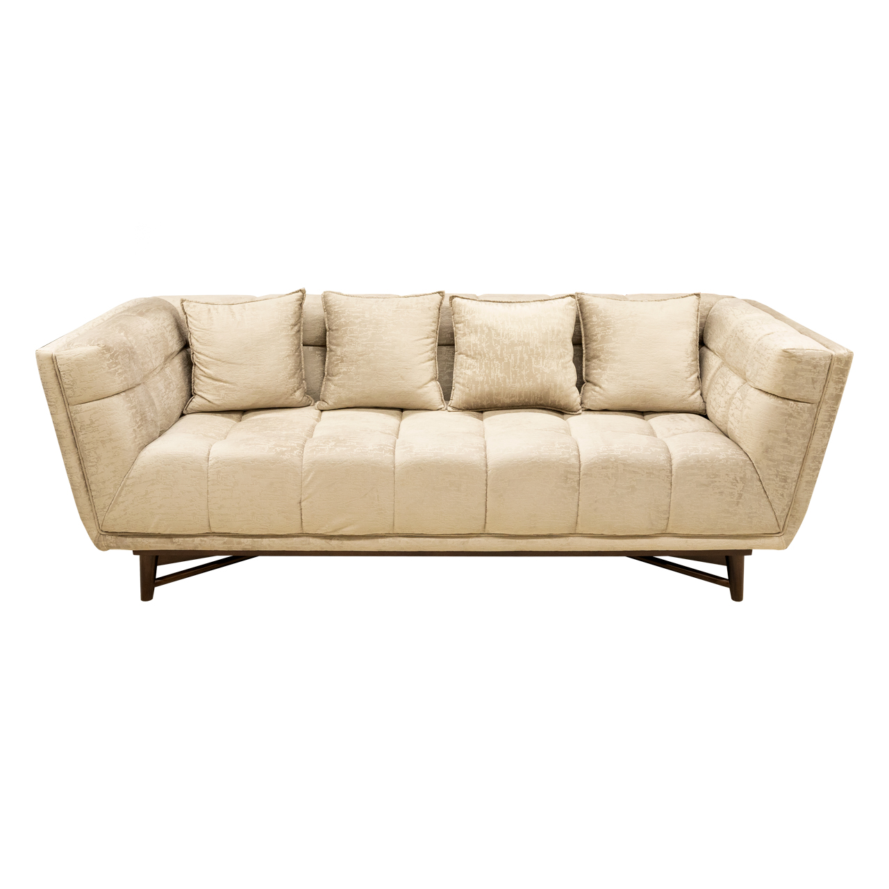 Isolde Sofa - 3-Seater (Brown)