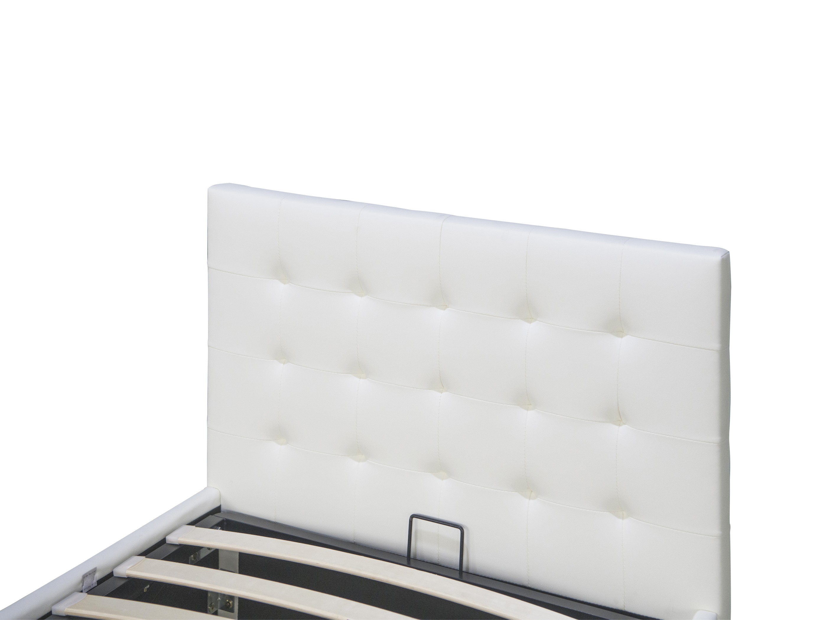 Single Size Bed - PU Snow White - (3154G)