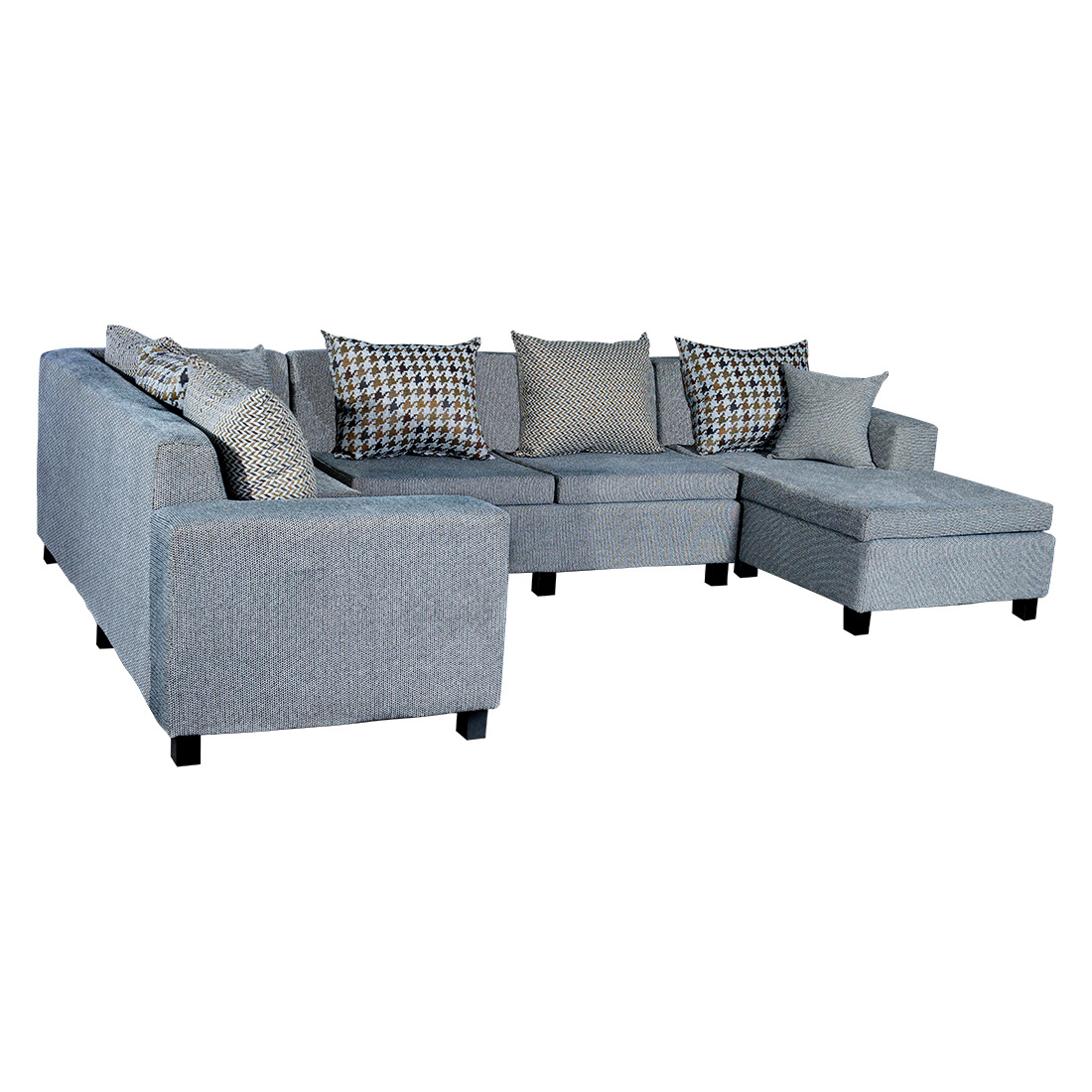 Florac Sectional Sofa - Grey And Dark Grey (WFL-FLORAC-03-S)