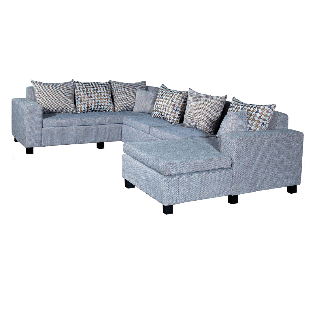 Florac Sectional Sofa - Grey And Dark Grey (WFL-FLORAC-03-S)